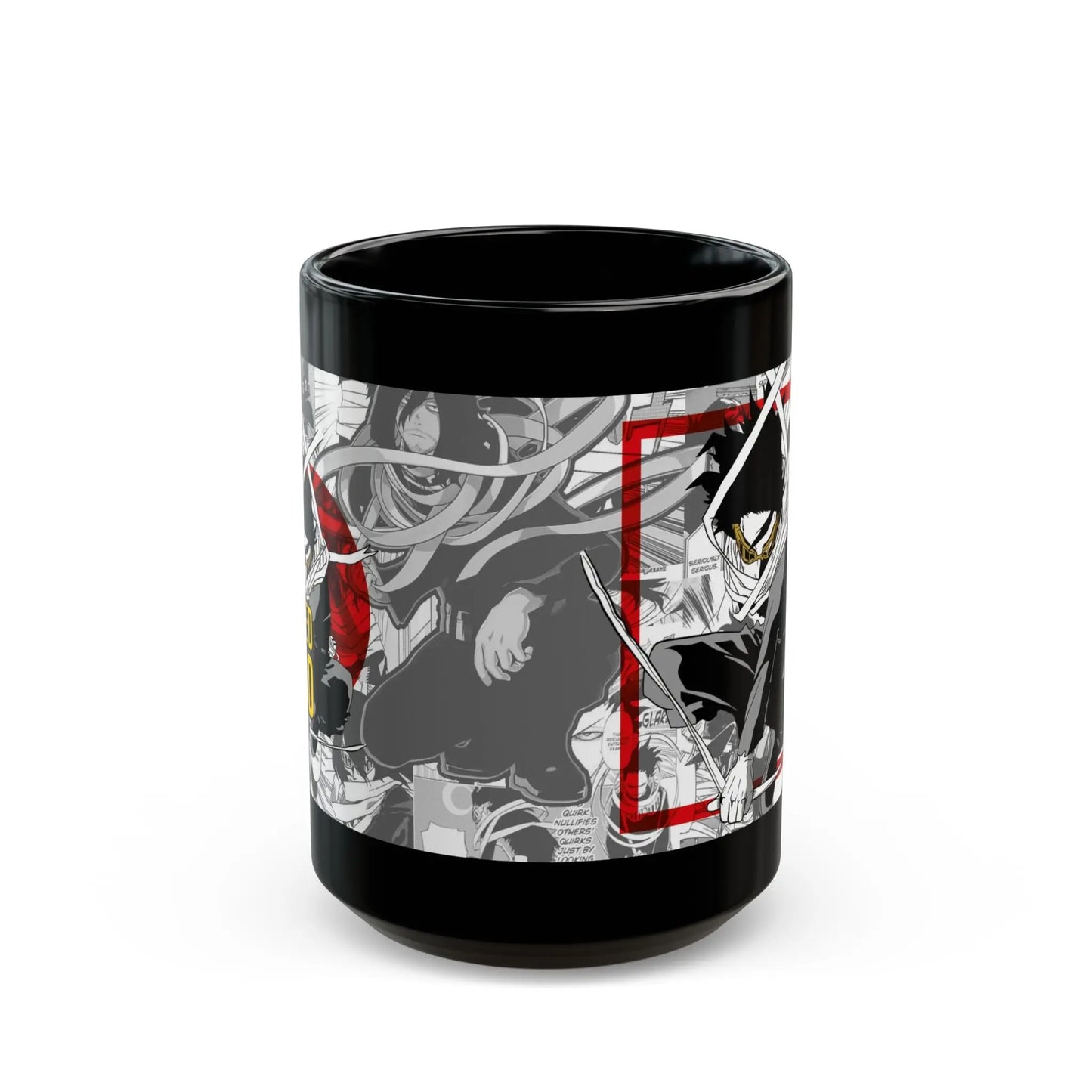 Eraser Head Anime Black Ceramic Mug