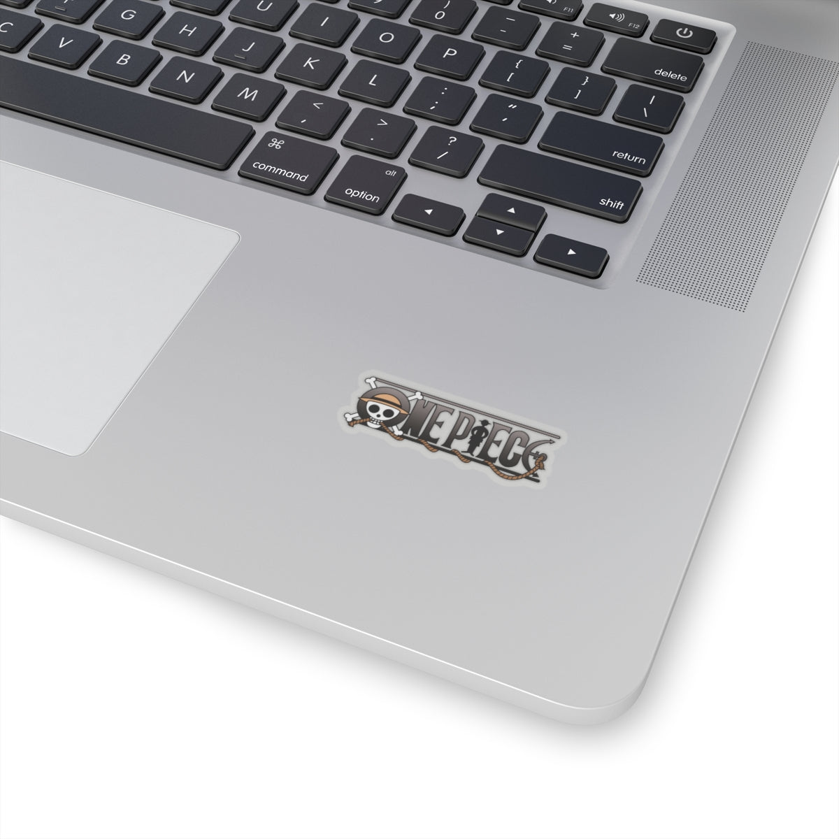 One Piece Logo Kiss-Cut Sticker – Classic Monochrome Design