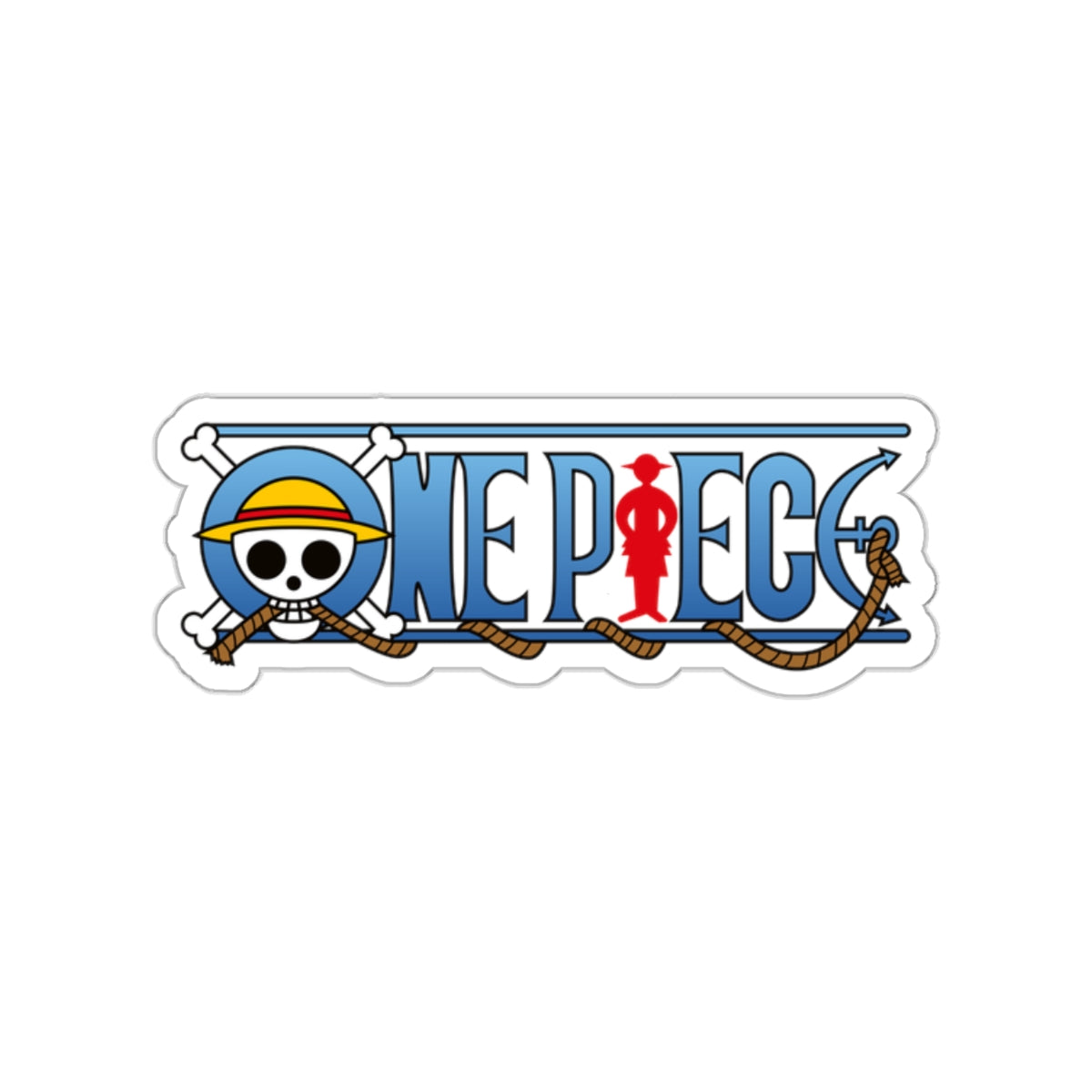 One Piece Logo Kiss-Cut Sticker – Iconic Pirate Symbol