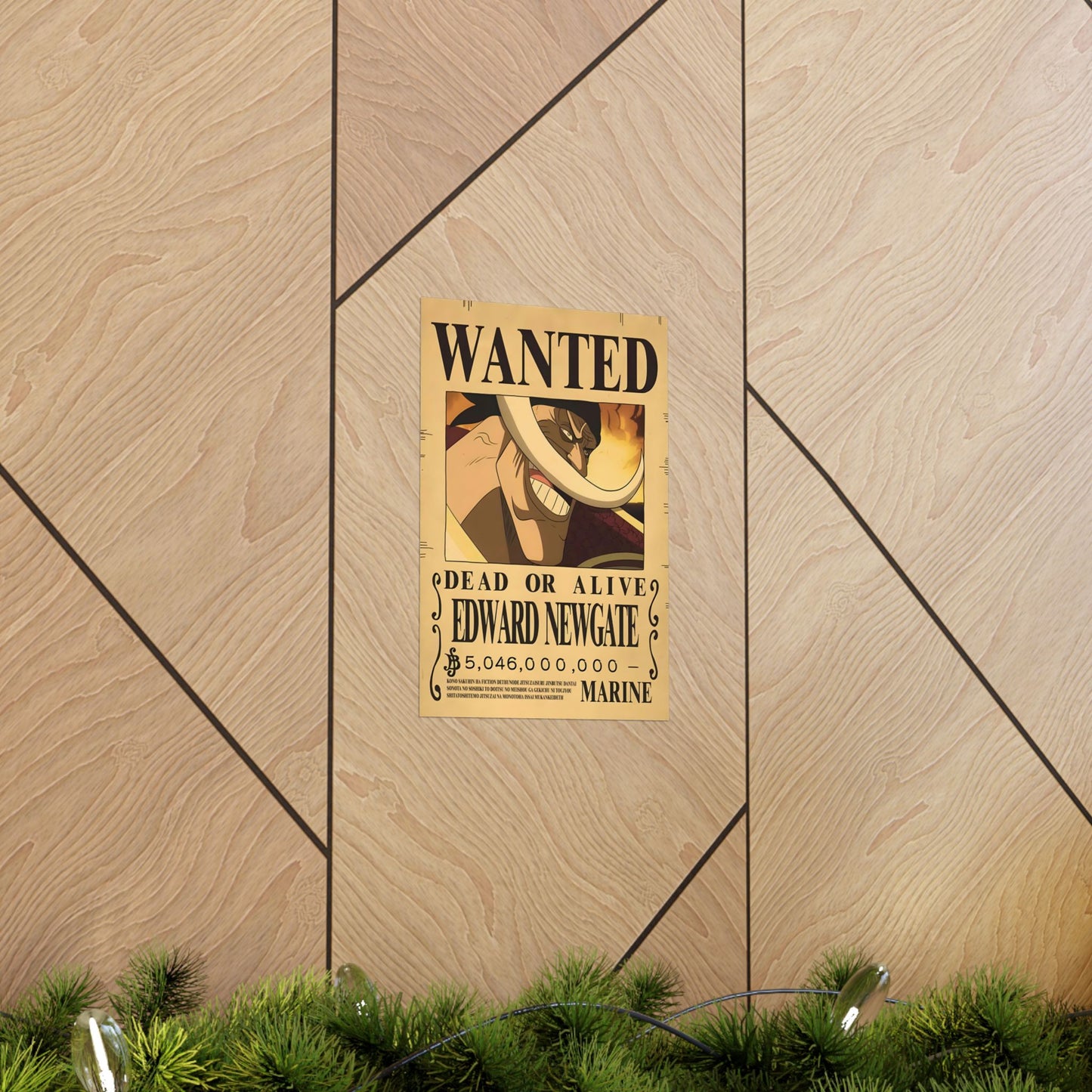 One Piece Edward Newgate Wanted Poster - Premium Matte Art Print