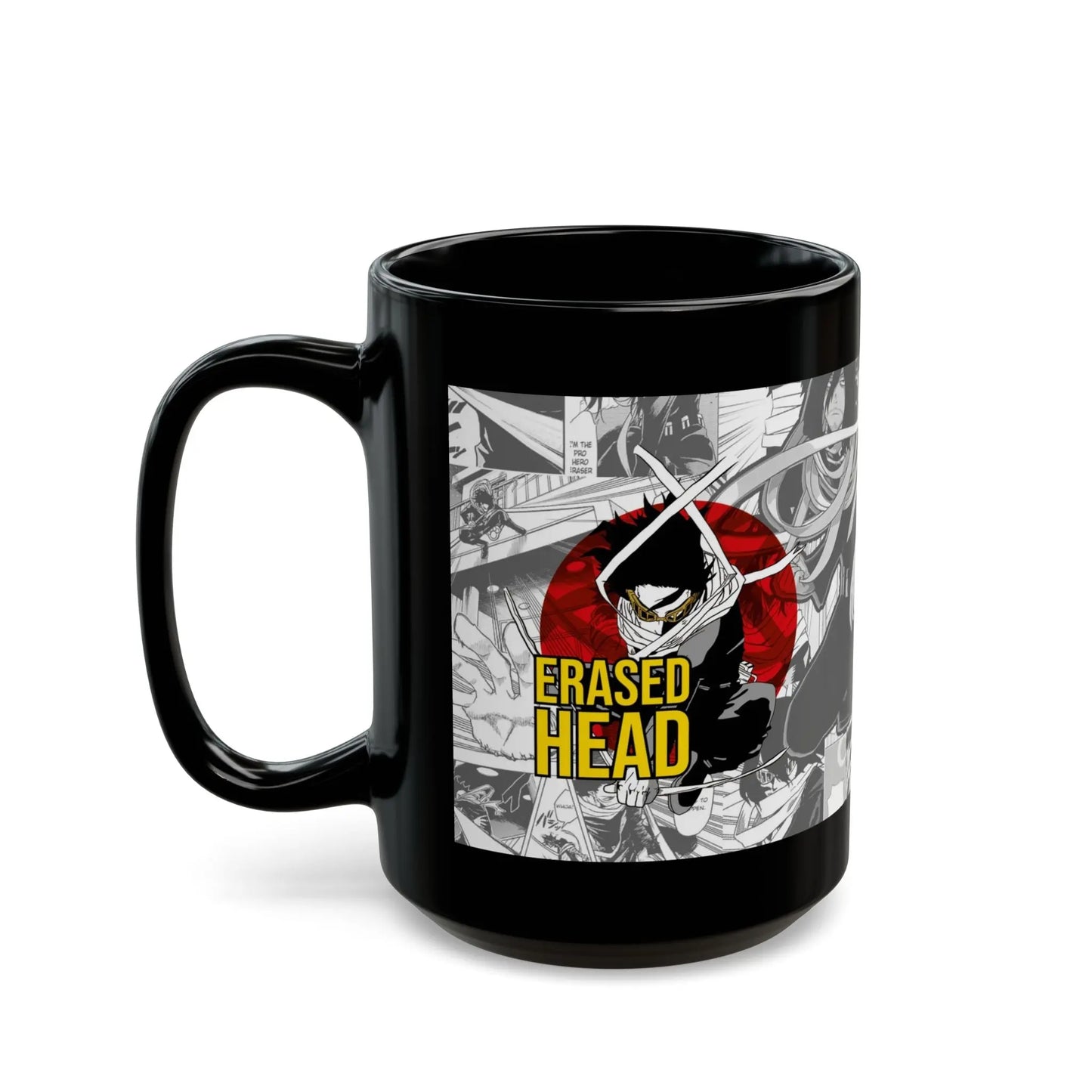 Eraser Head Anime Black Ceramic Mug