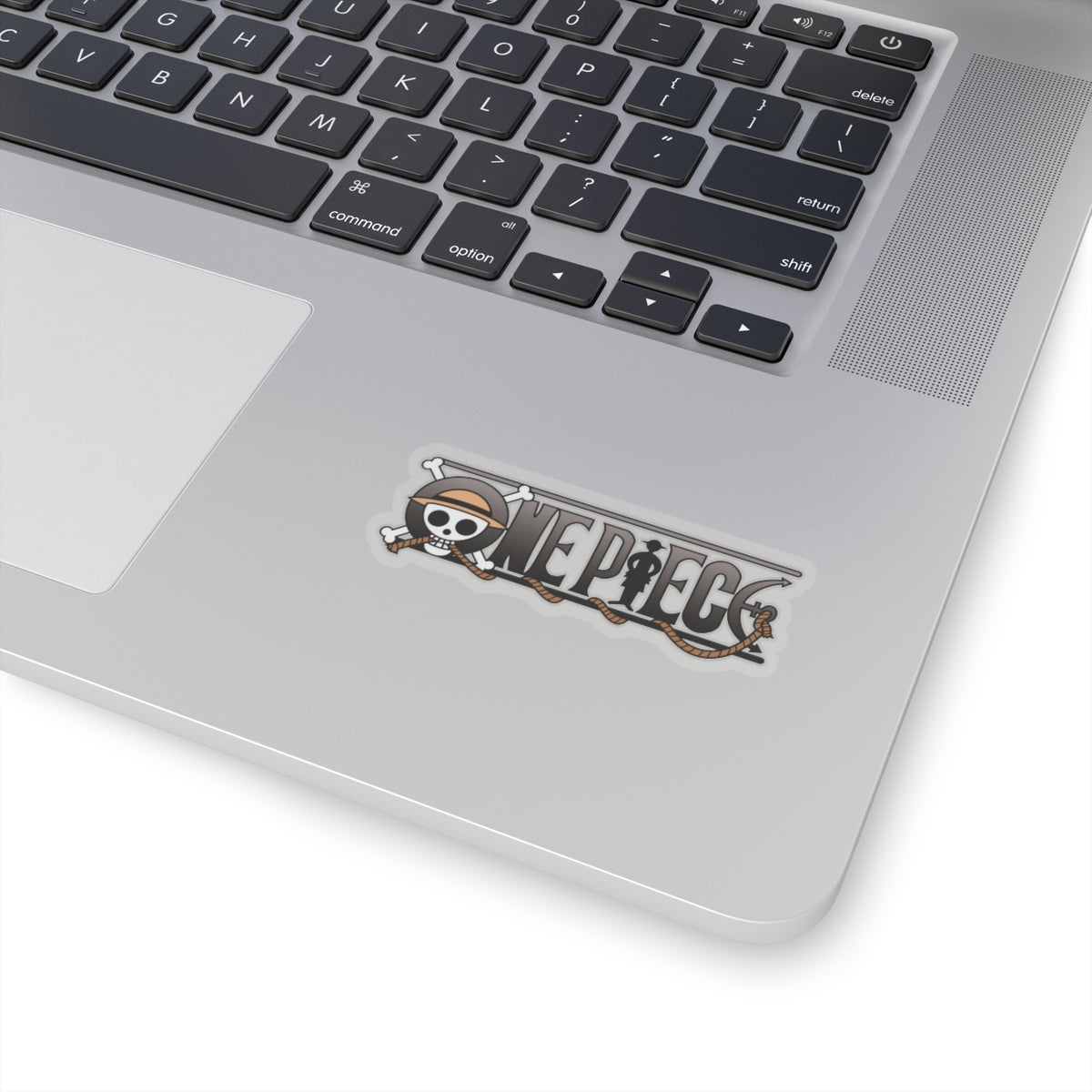 One Piece Logo Kiss-Cut Sticker – Classic Monochrome Design