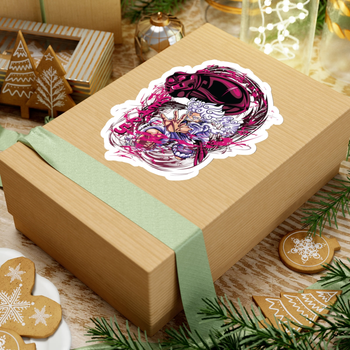 Monkey D. Luffy Gear 4 & Gear 5 One Piece Kiss-Cut Sticker – Ultimate Power Combo