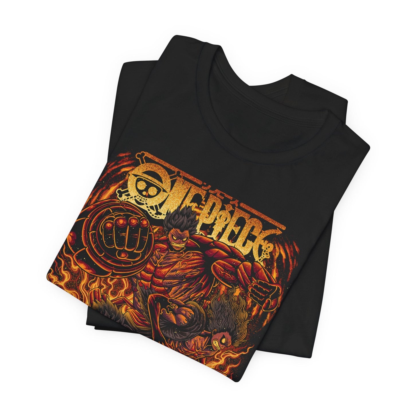 Luffy Gear 4 Evolution Tee – One Piece Boundman, Tankman & Snakeman T-Shirt Printify