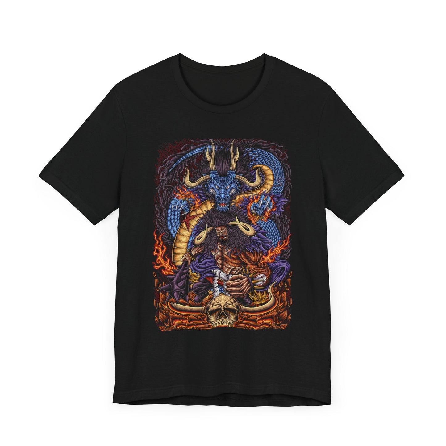 Kaido Dragon King Tee – One Piece Yonko Power T-Shirt Printify