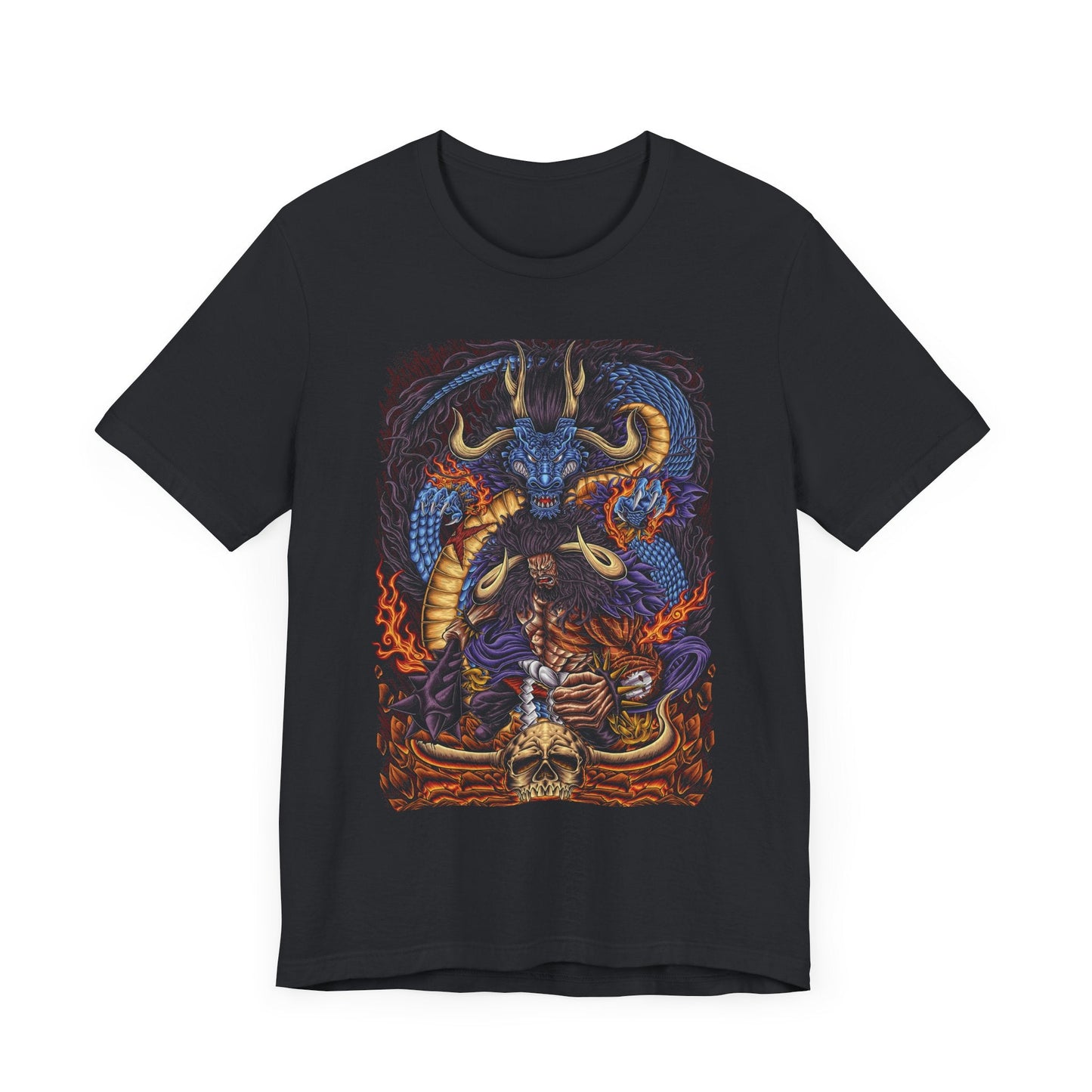 Kaido Dragon King Tee – One Piece Yonko Power T-Shirt Printify