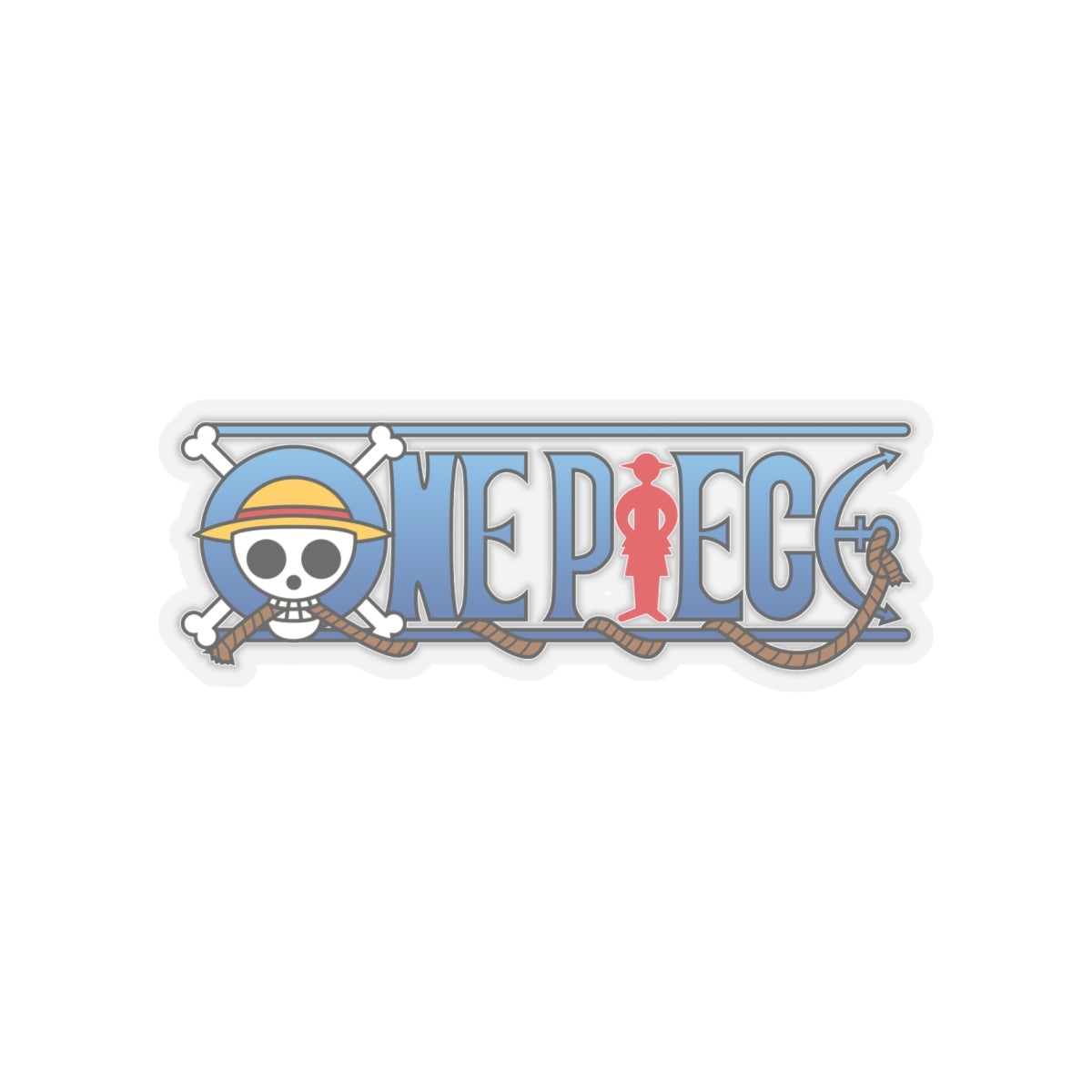 One Piece Logo Kiss-Cut Sticker – Iconic Pirate Symbol