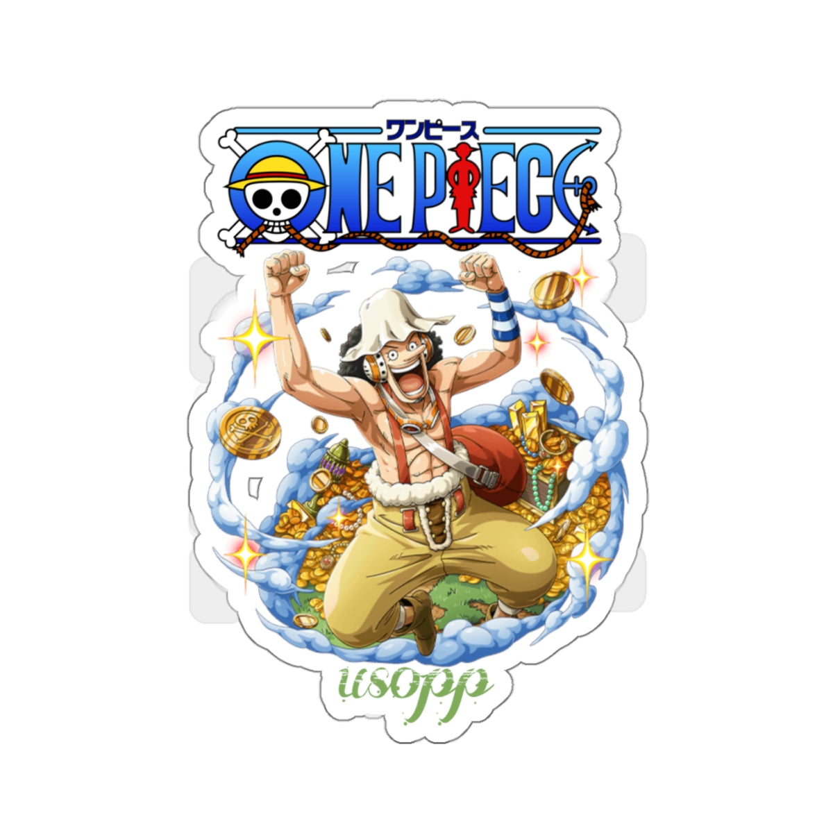 Usopp Treasure Hunter Sticker – A Playful Design for Every Fan