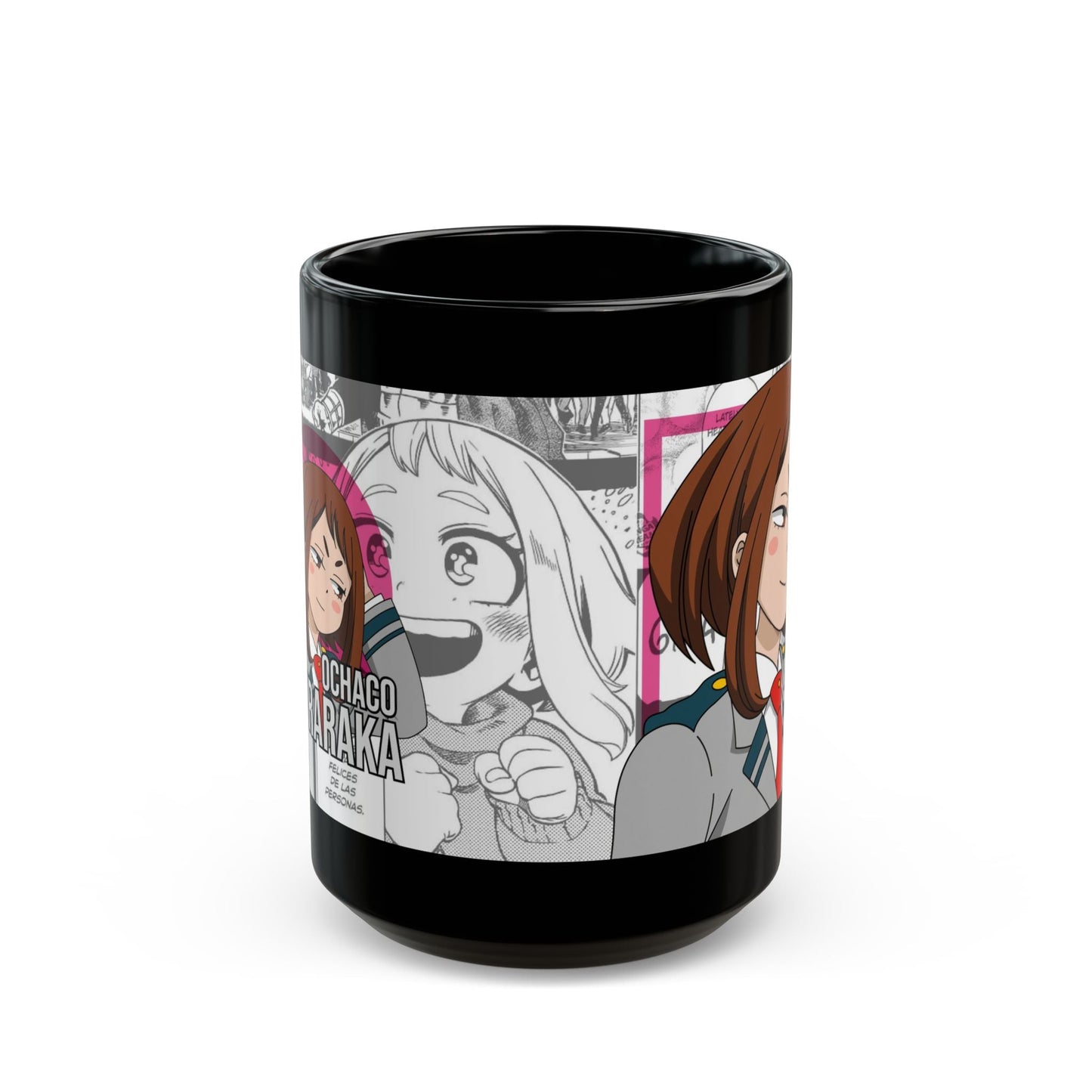 Ochaco Uraraka Black Ceramic Mug - My Hero Academia Fan Favourite Printify