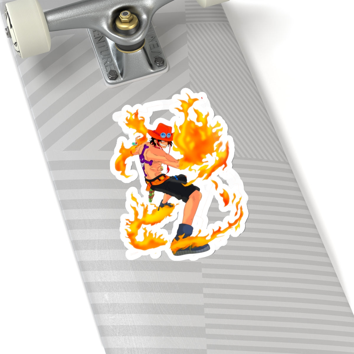 Portgas D. Ace Fire Fist Kiss-Cut Sticker – Flames of the Pirate King