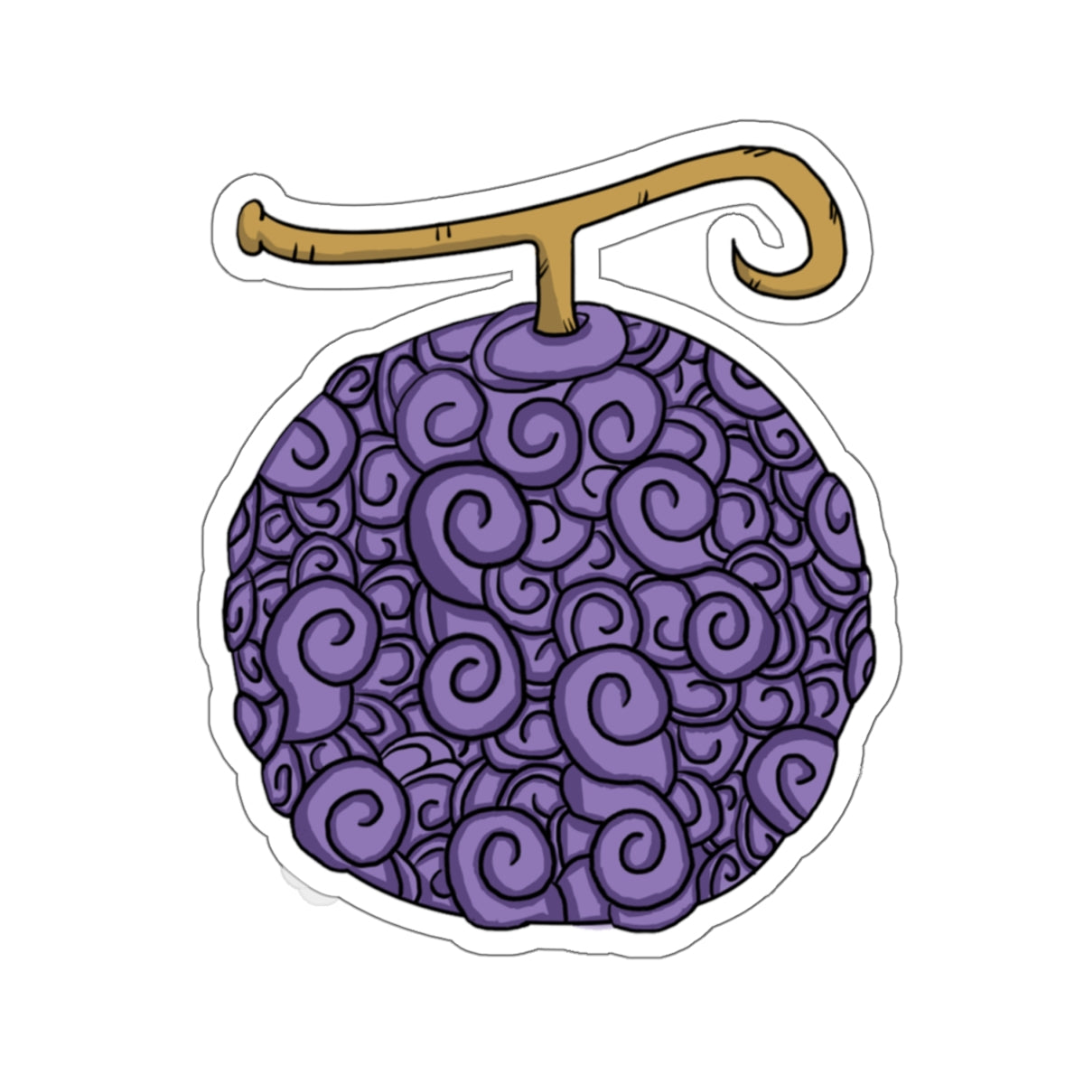 Gomu Gomu no Mi Devil Fruit Kiss-Cut Sticker – Unleash the Pirate Power