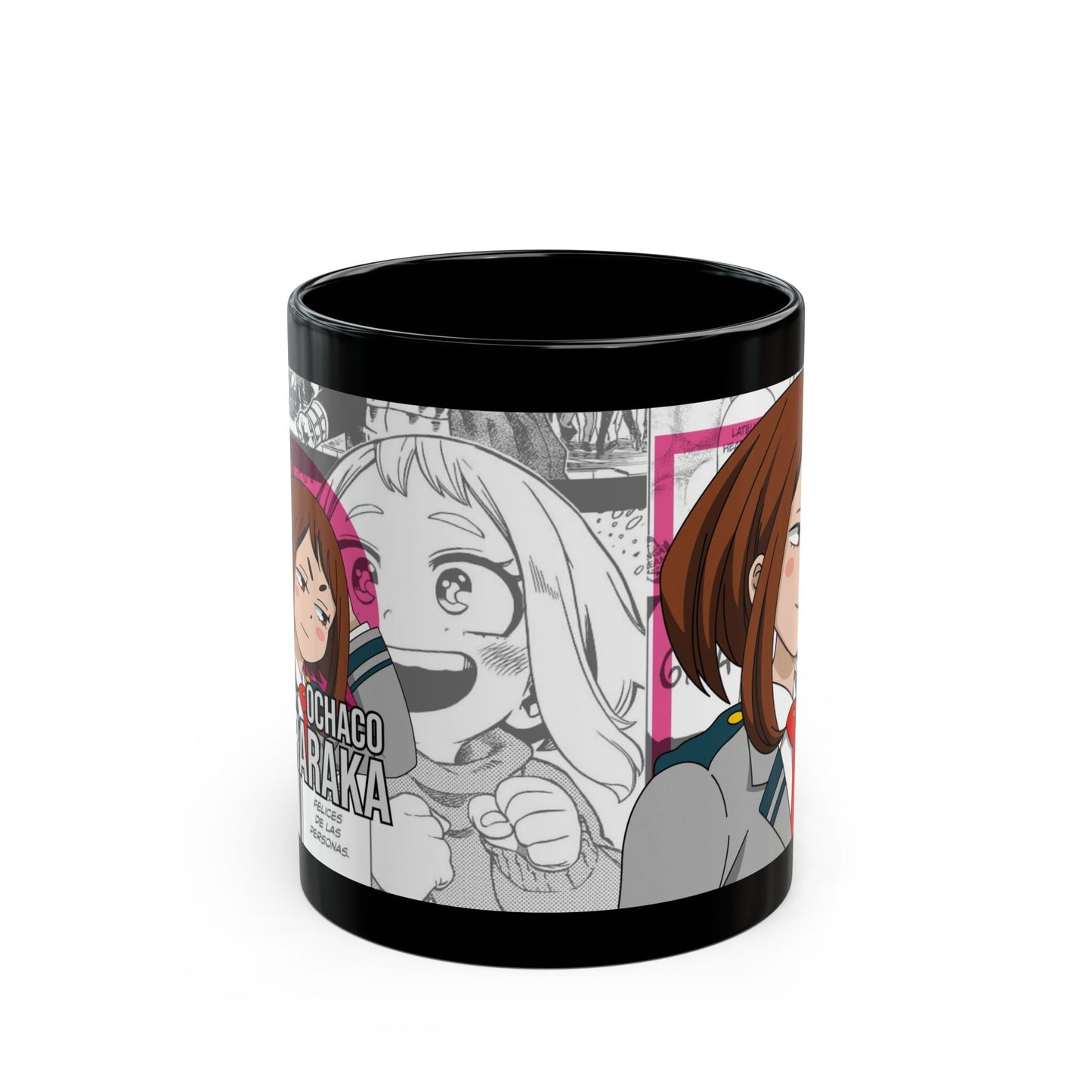 Ochaco Uraraka Black Ceramic Mug - My Hero Academia Fan Favourite Printify