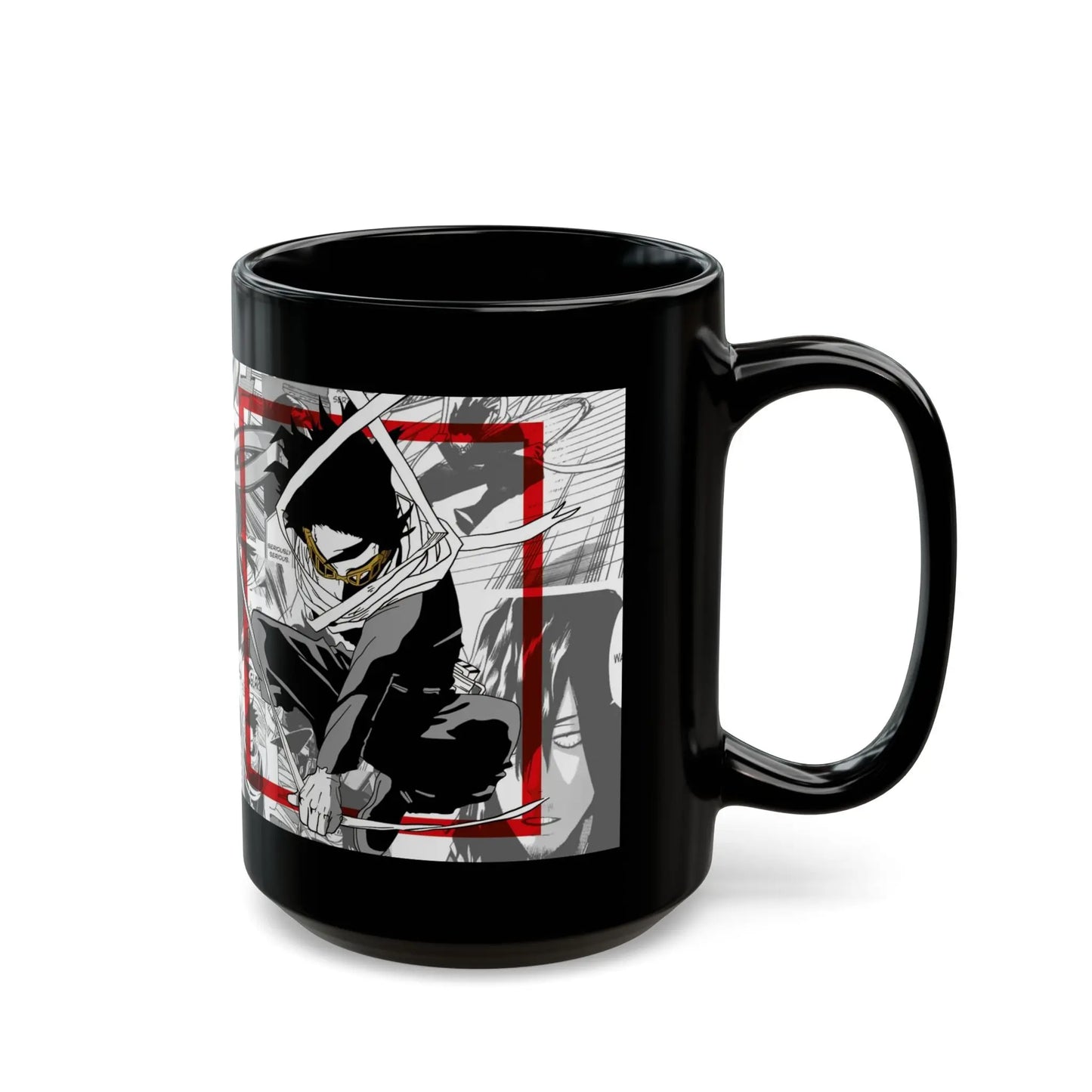 Eraser Head Anime Black Ceramic Mug