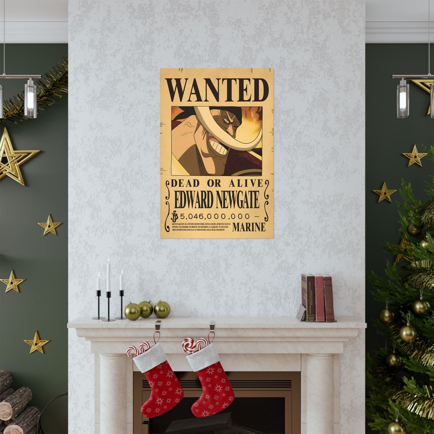 One Piece Edward Newgate Wanted Poster - Premium Matte Art Print