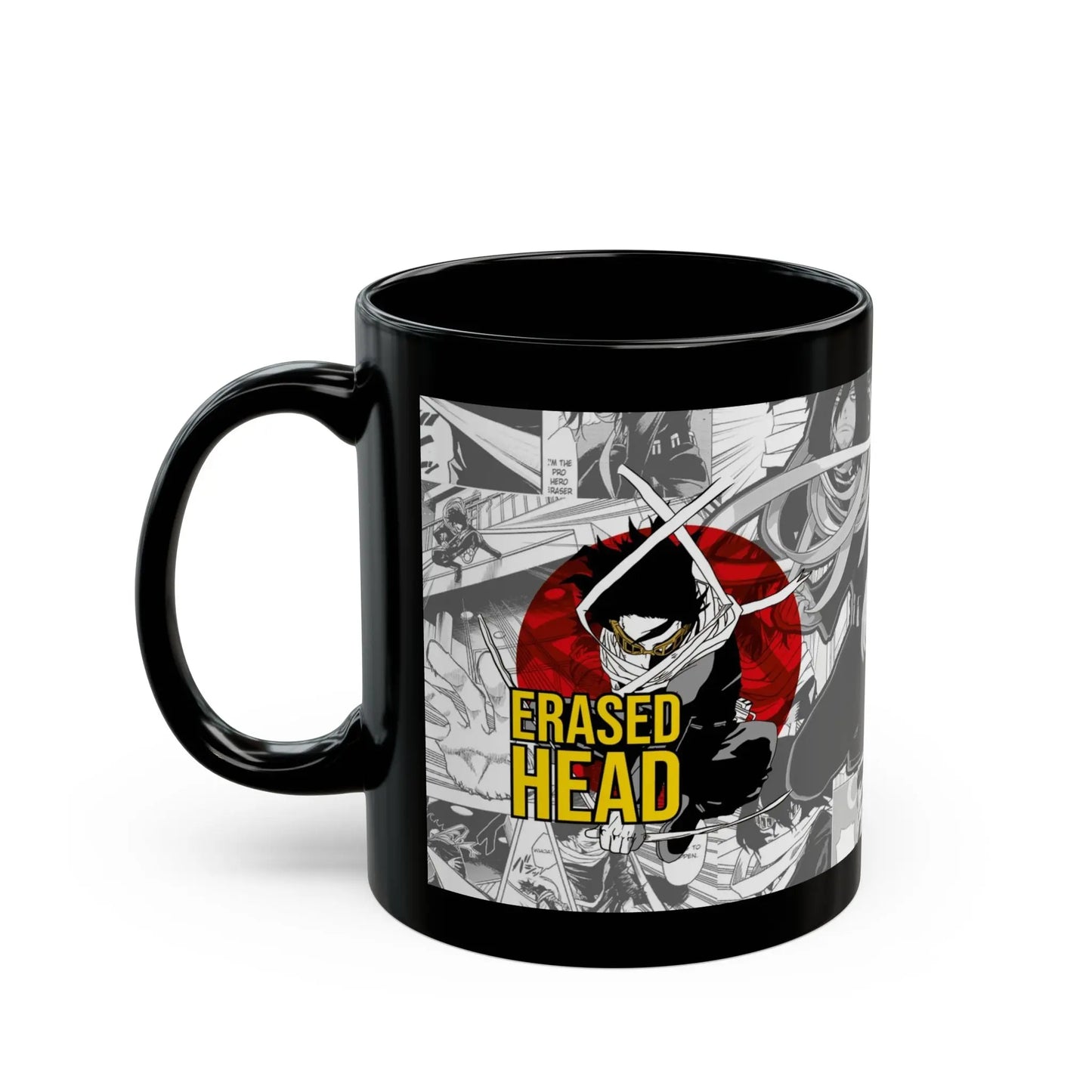 Eraser Head Anime Black Ceramic Mug