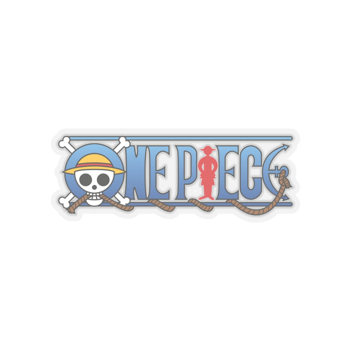 One Piece Logo Kiss-Cut Sticker – Iconic Pirate Symbol