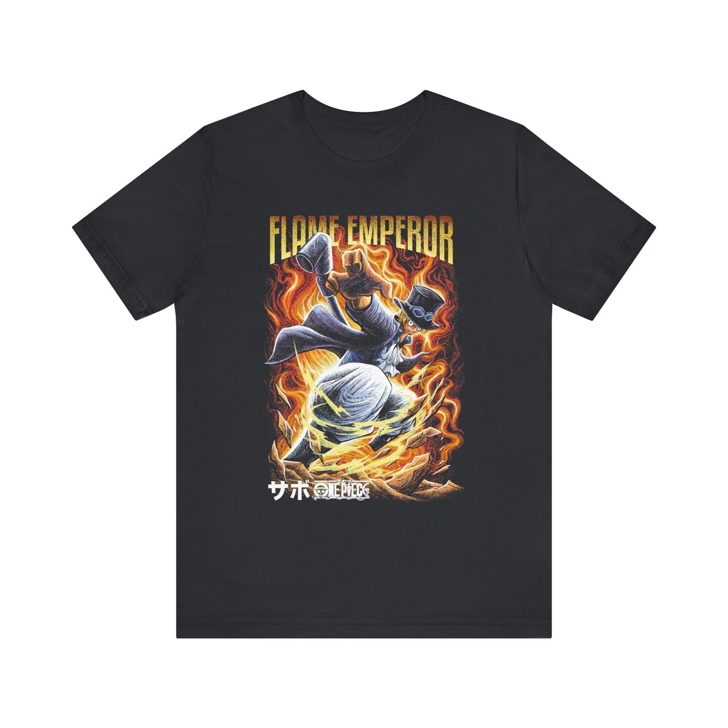 Flame Emperor Sabo Tee – One Piece Revolutionary Commander T-Shirt Printify