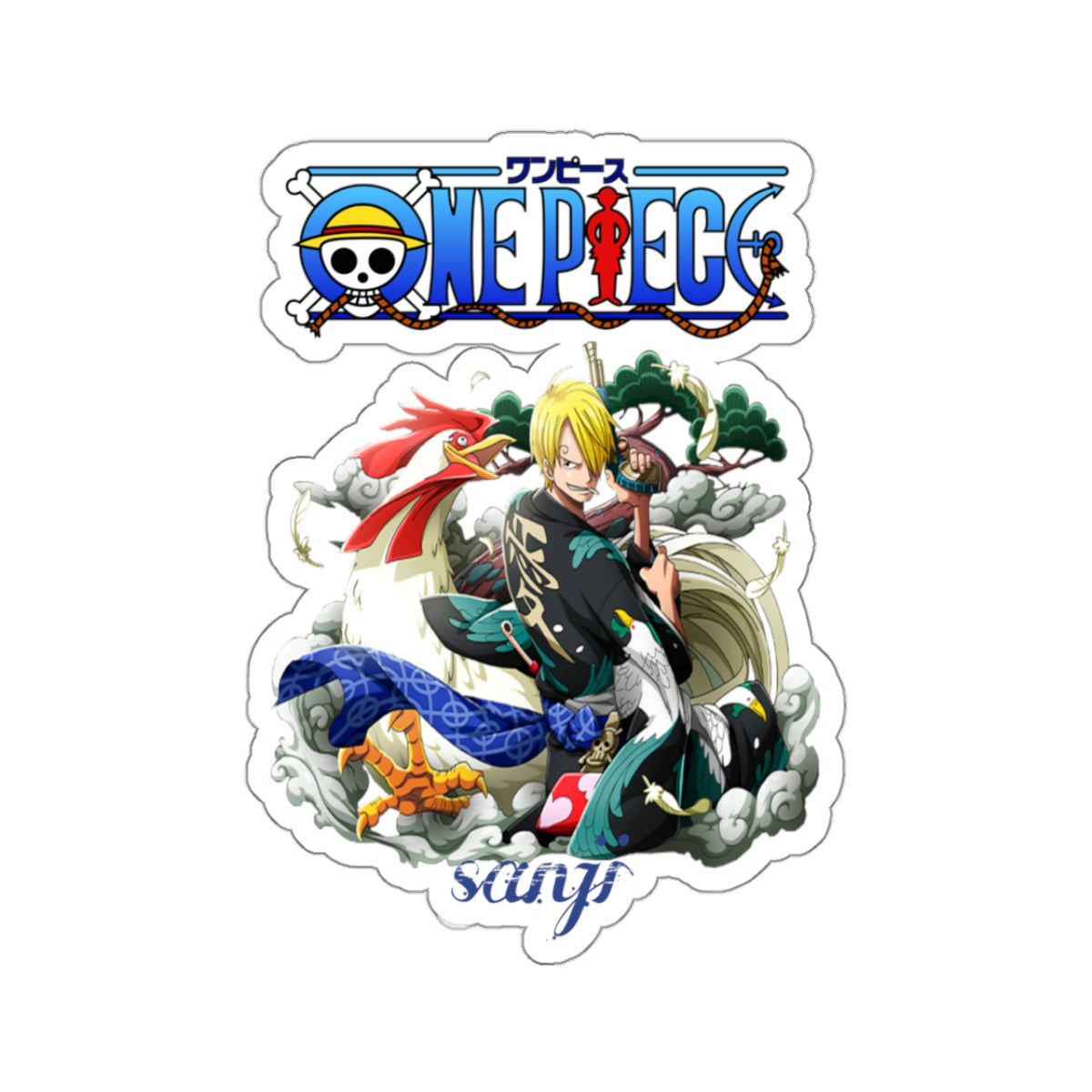 Sanji Sticker – The Passionate Chef of the Straw Hat Crew
