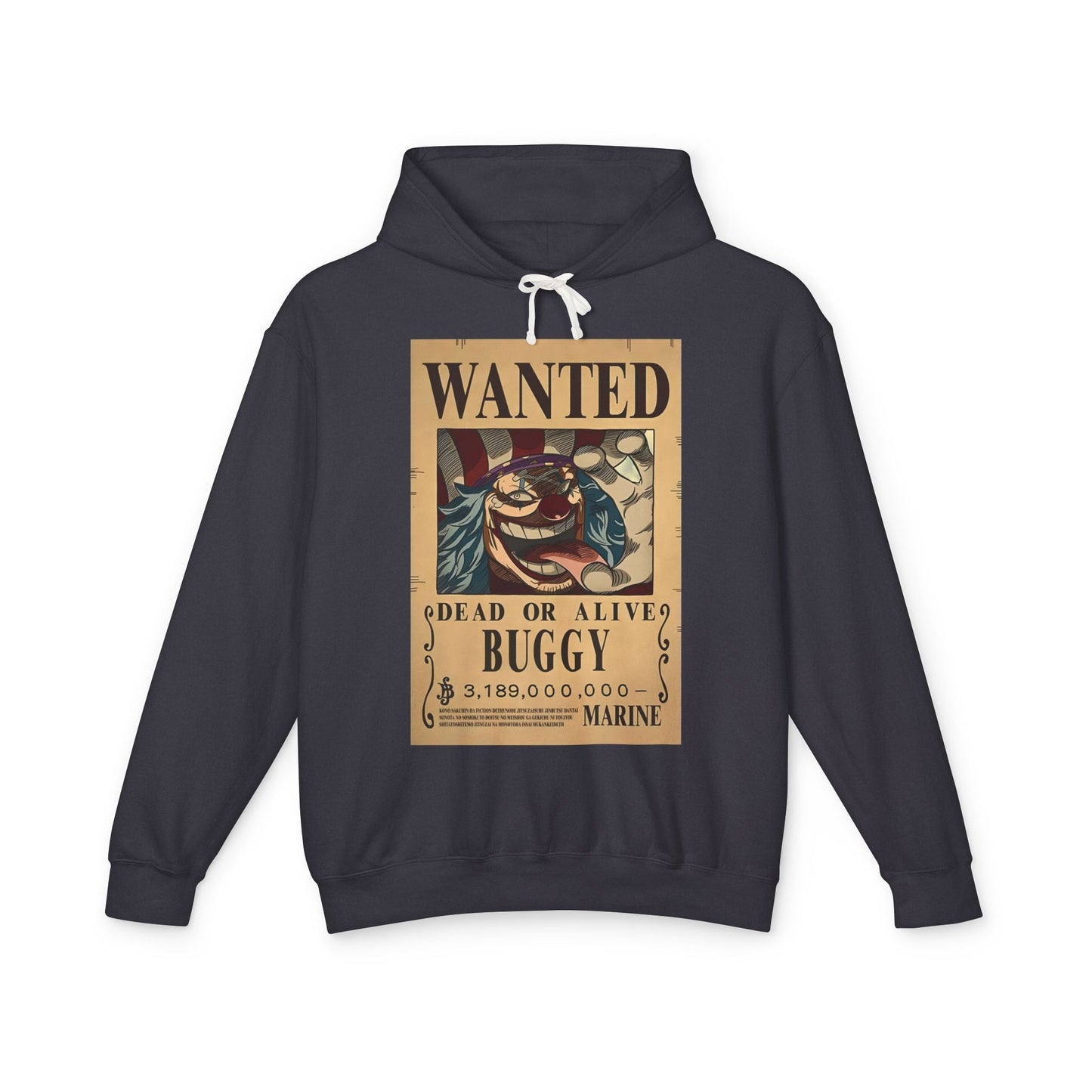 Buggy the Clown Wanted Poster Hoodie – One Piece Design Printify