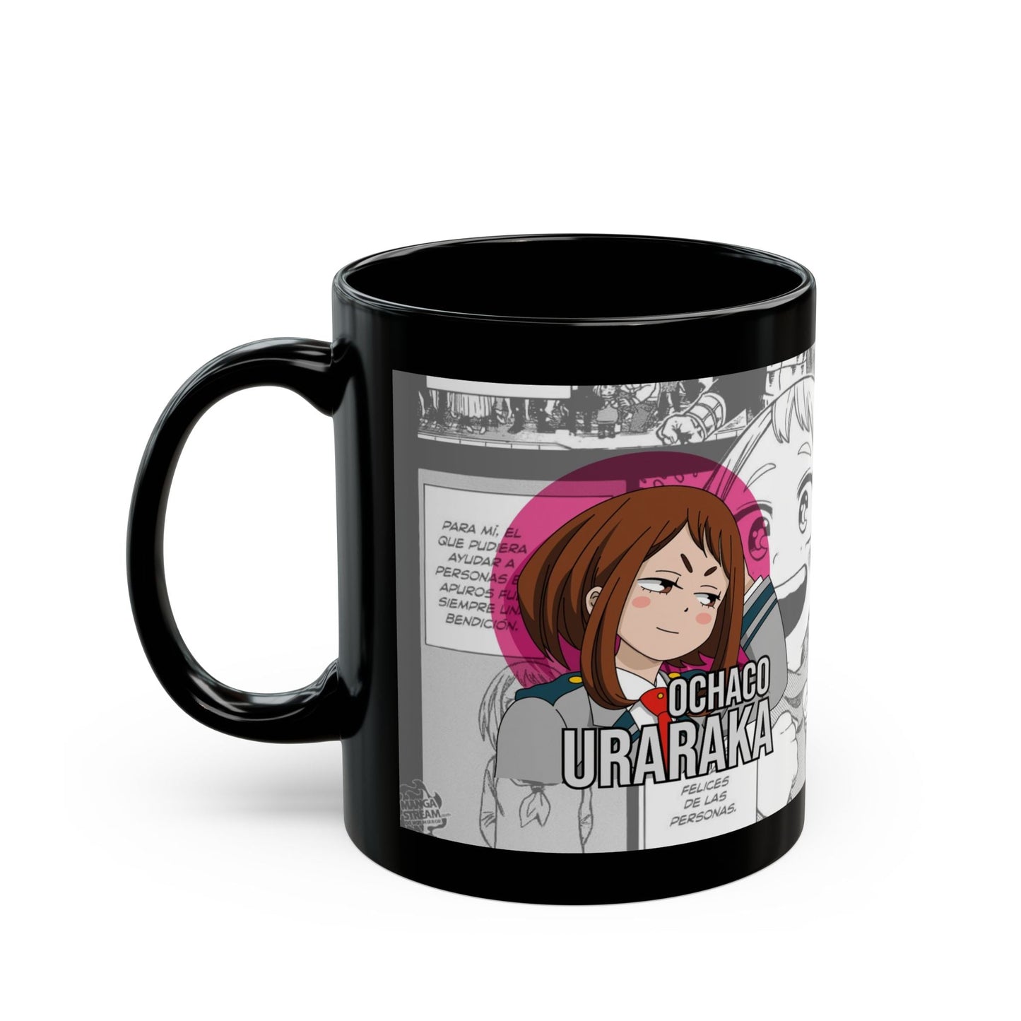 Ochaco Uraraka Black Ceramic Mug - My Hero Academia Fan Favourite Printify