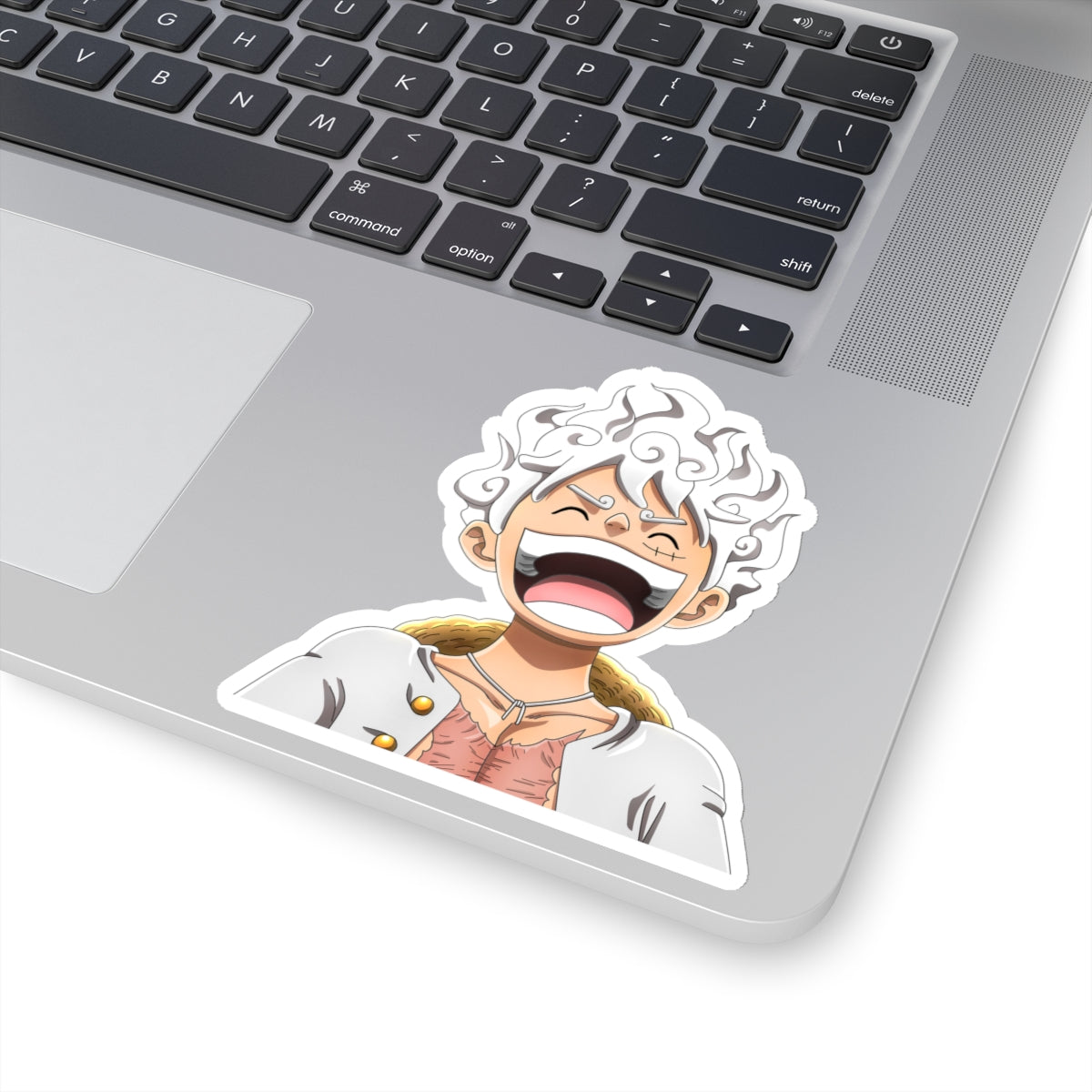 Luffy Gear 5 Joyful Expression Kiss-Cut Sticker – Embrace the Fun