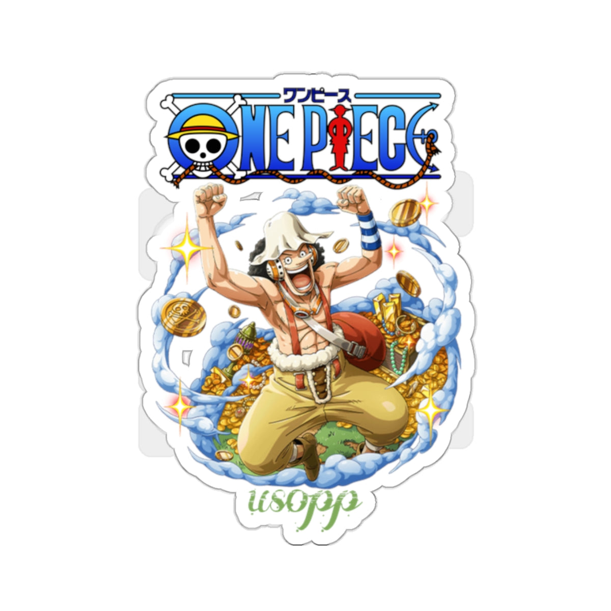 Usopp Treasure Hunter Sticker – A Playful Design for Every Fan