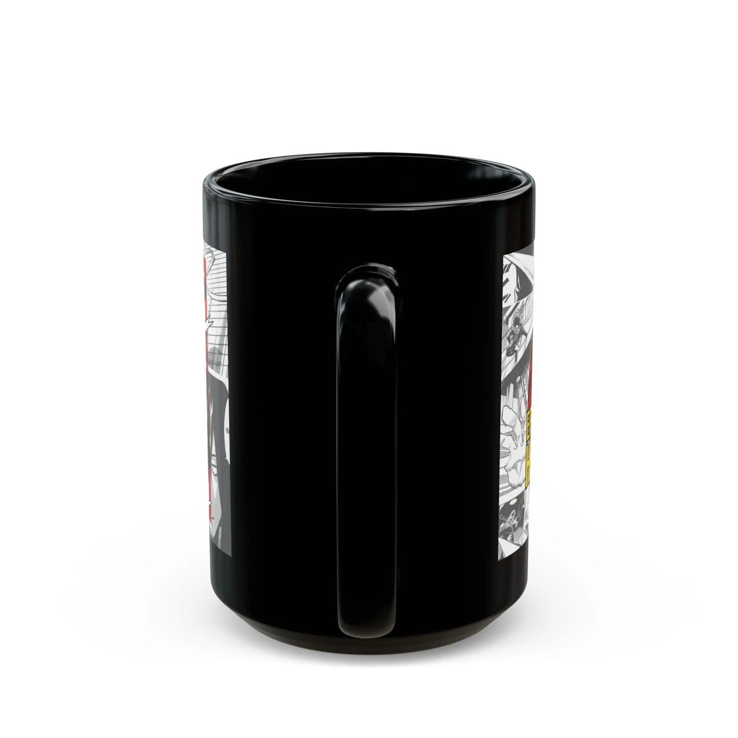 Eraser Head Anime Black Ceramic Mug