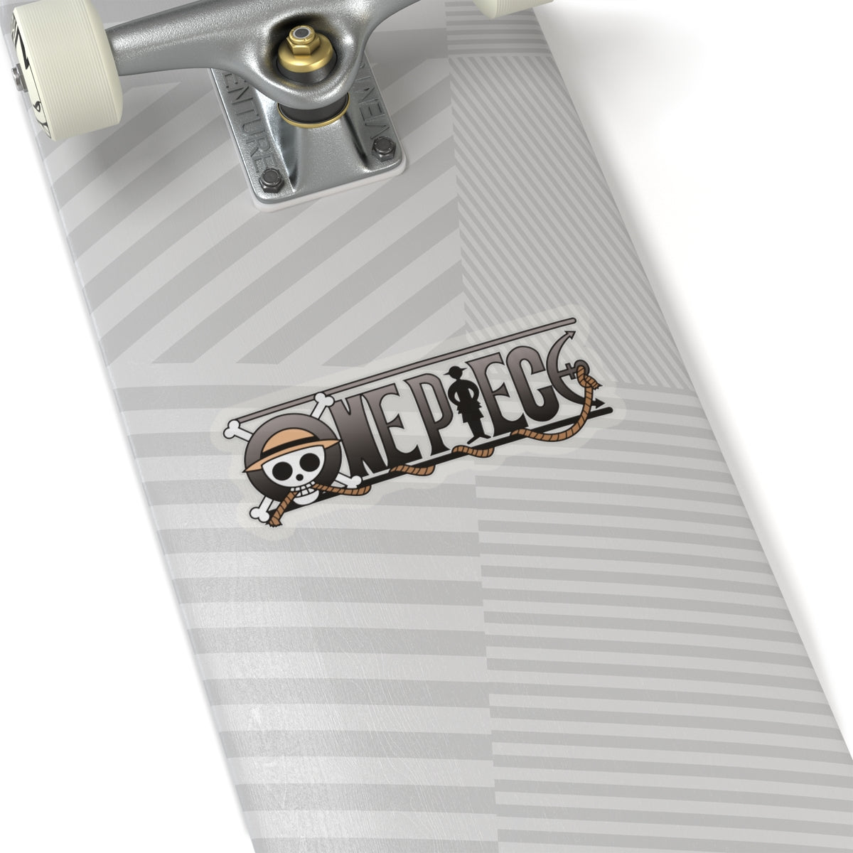 One Piece Logo Kiss-Cut Sticker – Classic Monochrome Design