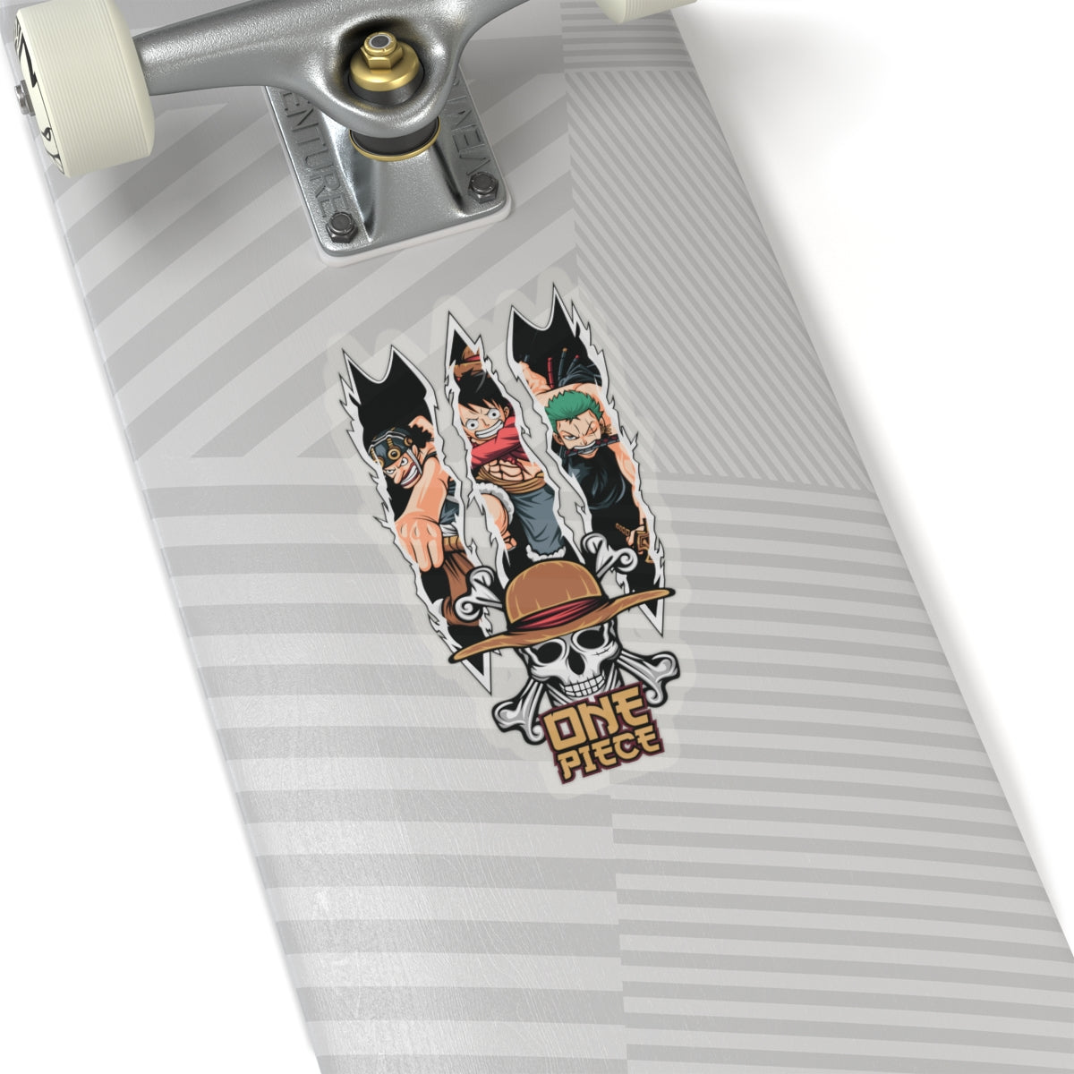 One Piece Trio Kiss-Cut Sticker – Luffy, Zoro & Usopp in Action