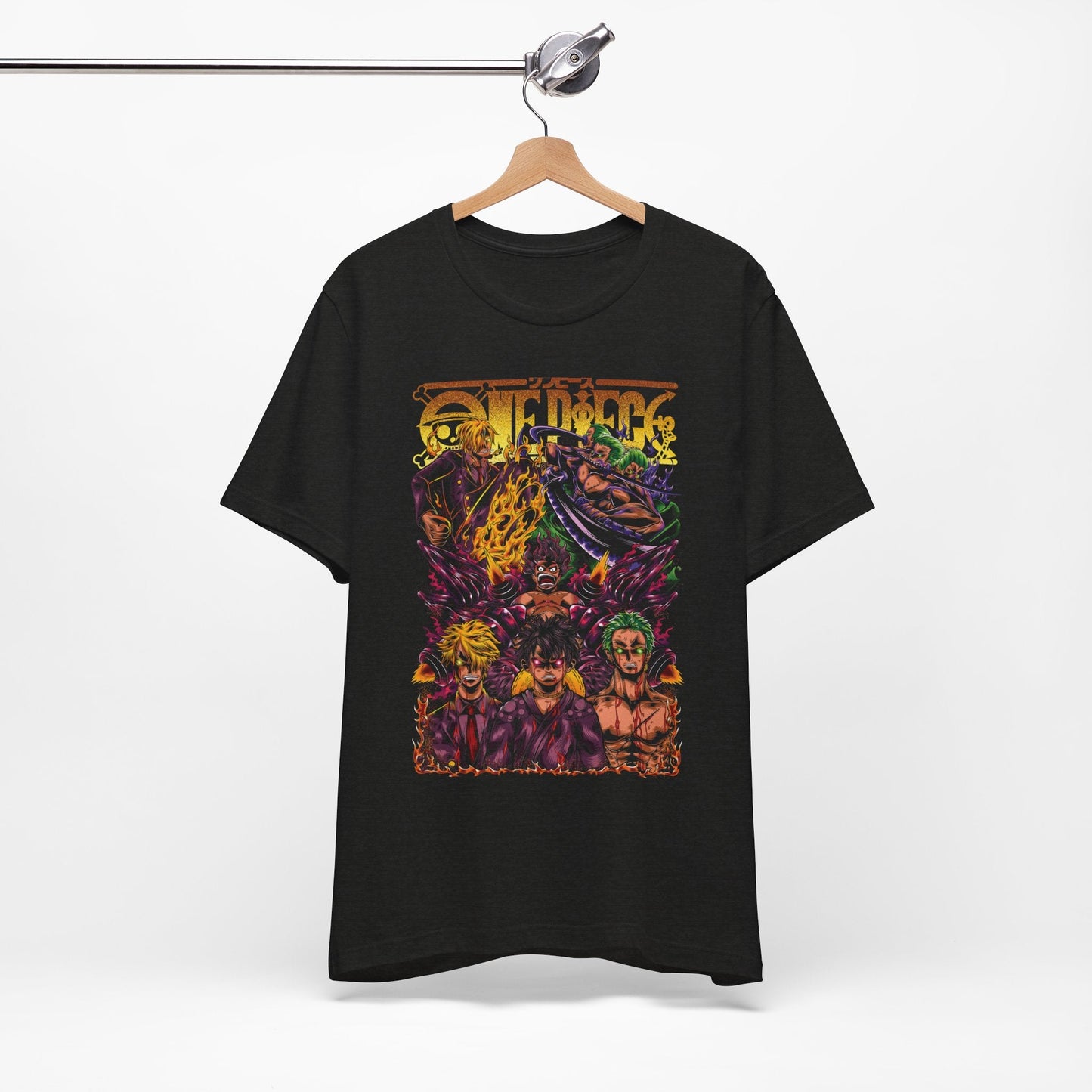 One Piece Trio of Legends Tee – Luffy, Zoro & Sanji Power-Up Printify
