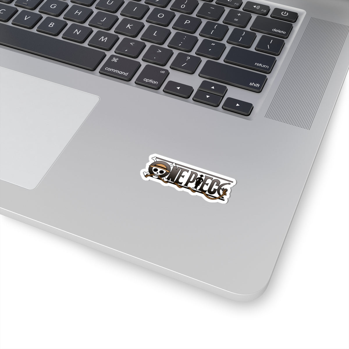 One Piece Logo Kiss-Cut Sticker – Classic Monochrome Design