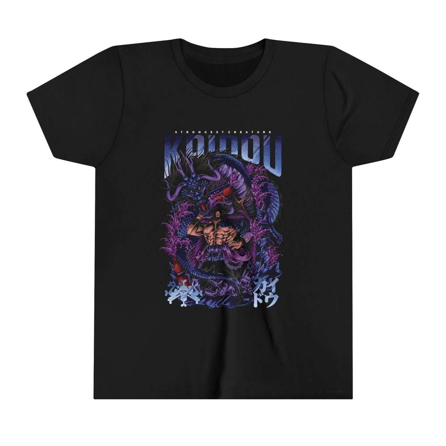 Kaido The Strongest Creature Kids Tee – One Piece Kaido Dragon T-Shirt Printify