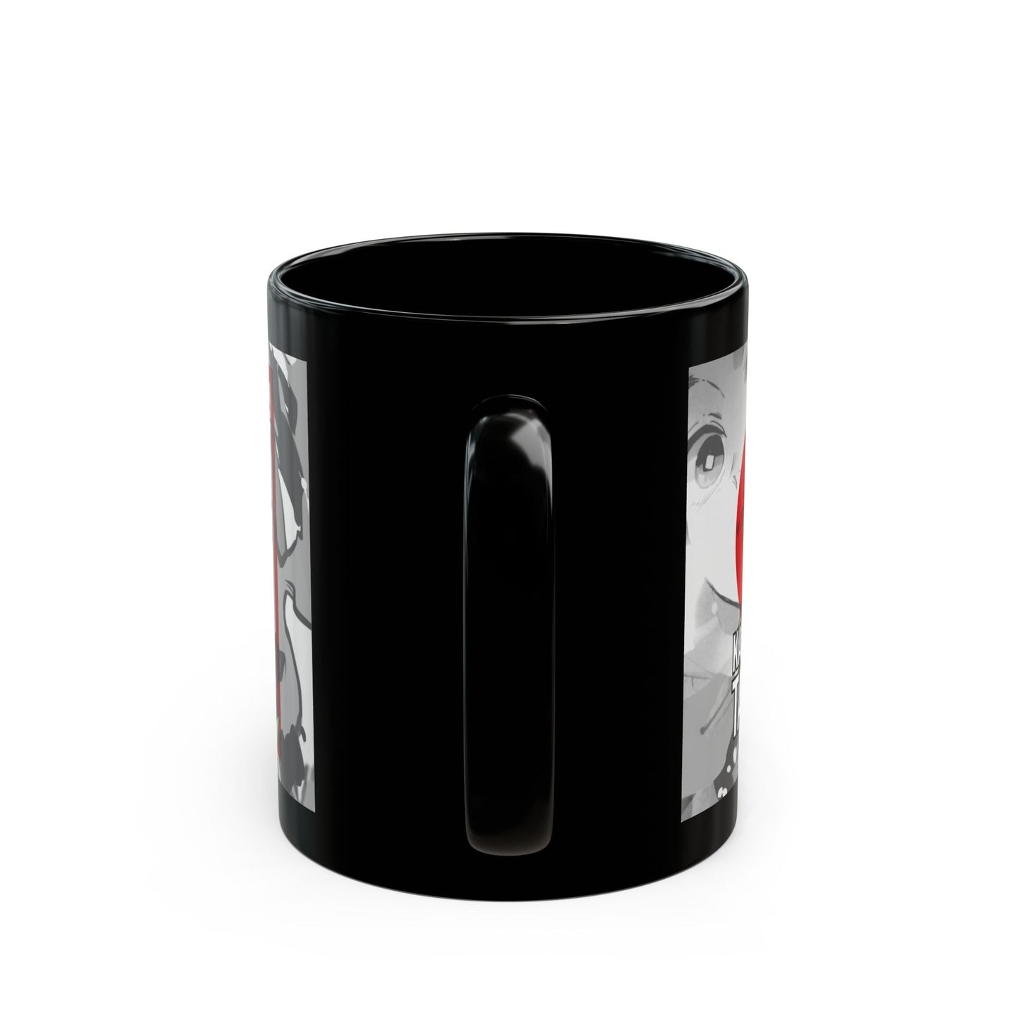 Kamado Tanjiro Black Ceramic Mug - Demon Slayer Inspired Gift Printify