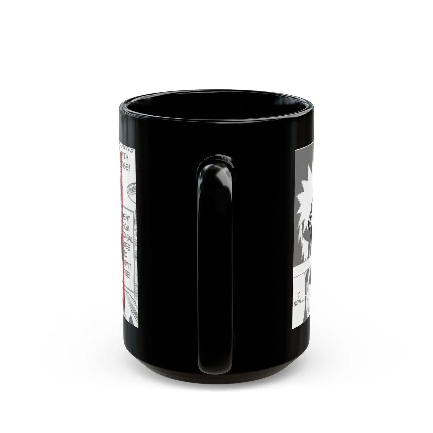 Ero-Sennin Jiraiya Black Ceramic Mug - Naruto Inspired Gift