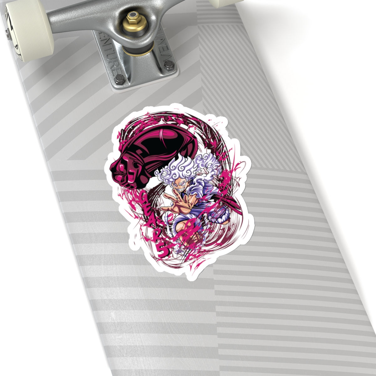 Monkey D. Luffy Gear 4 & Gear 5 One Piece Kiss-Cut Sticker – Ultimate Power Combo
