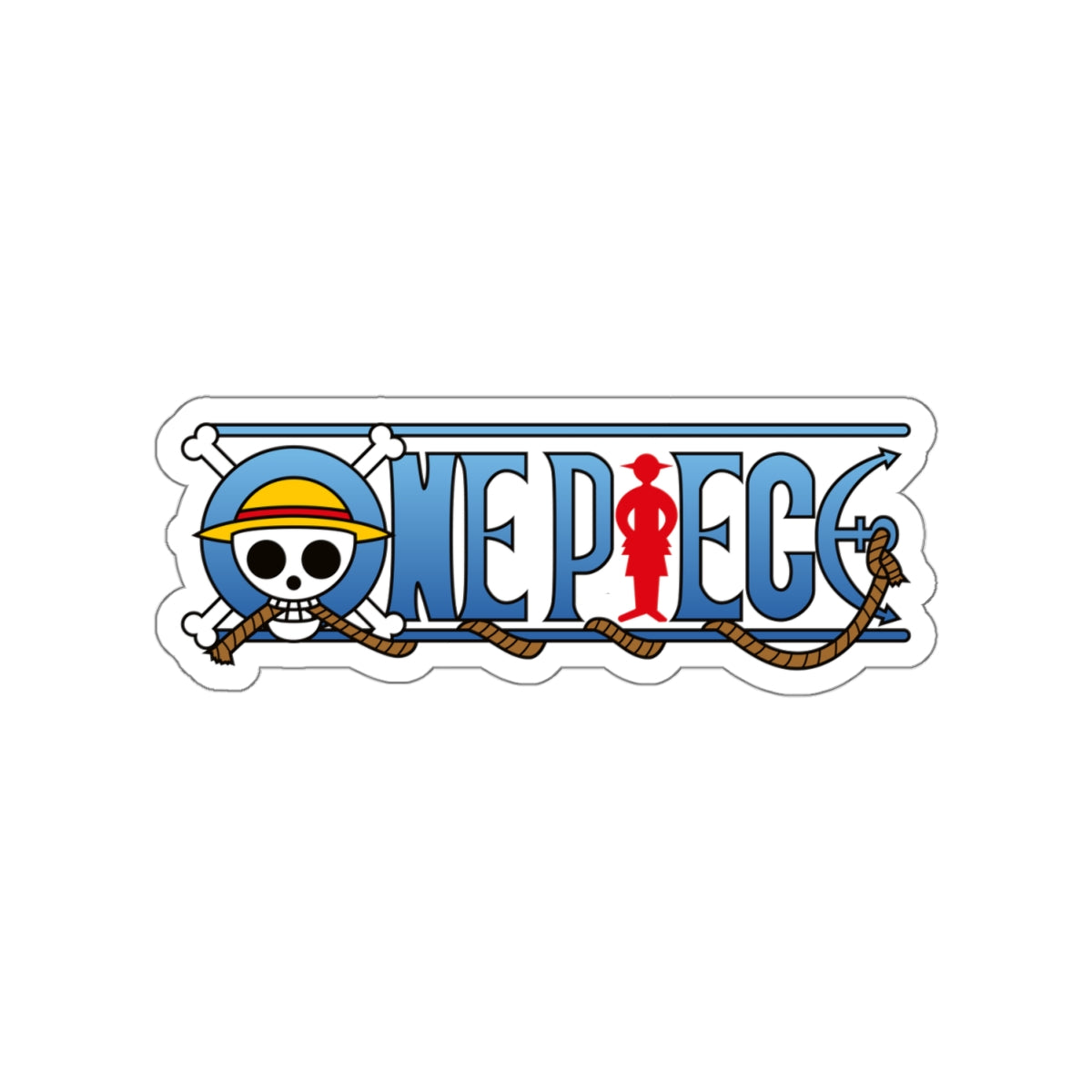 One Piece Logo Kiss-Cut Sticker – Iconic Pirate Symbol