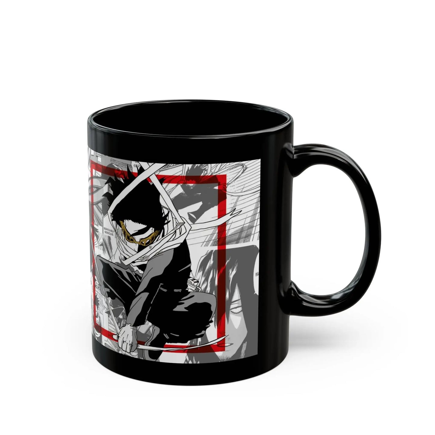 Eraser Head Anime Black Ceramic Mug