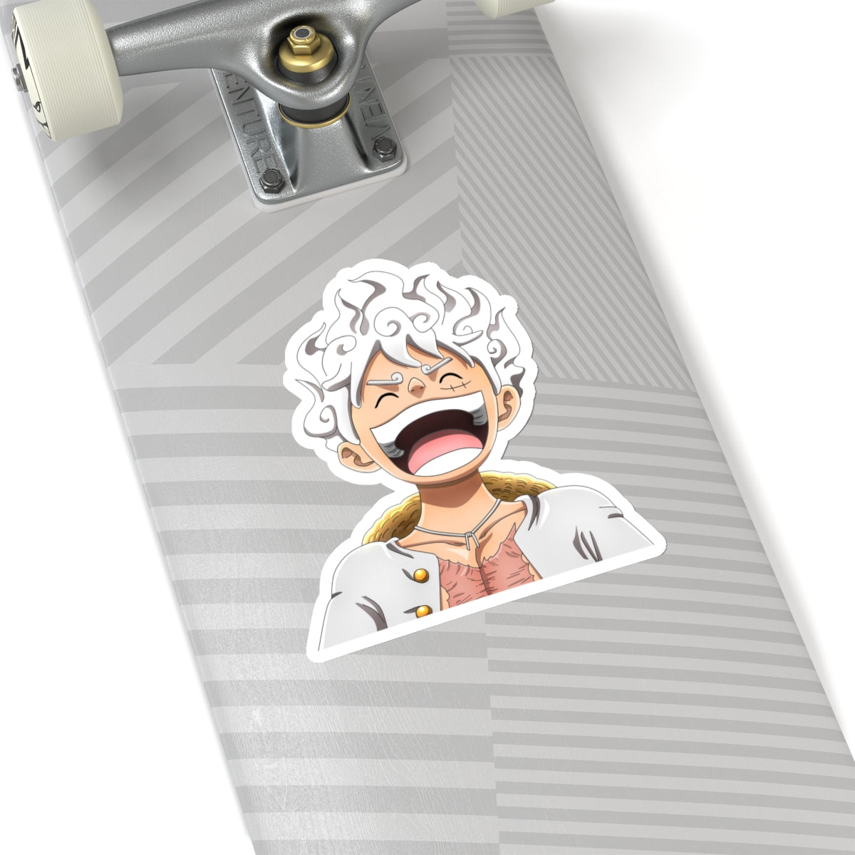 Luffy Gear 5 Joyful Expression Kiss-Cut Sticker – Embrace the Fun