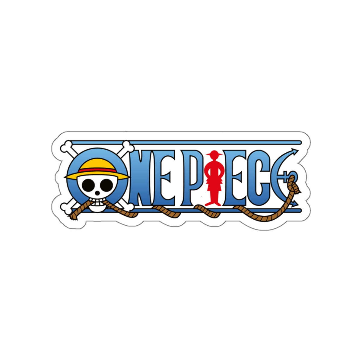 One Piece Logo Kiss-Cut Sticker – Iconic Pirate Symbol