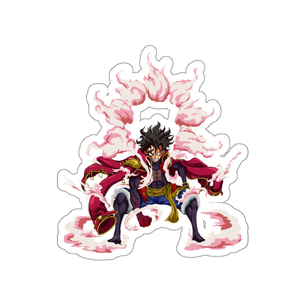 Luffy Gear 5 One Piece Kiss-Cut Sticker – Embrace the Chaos