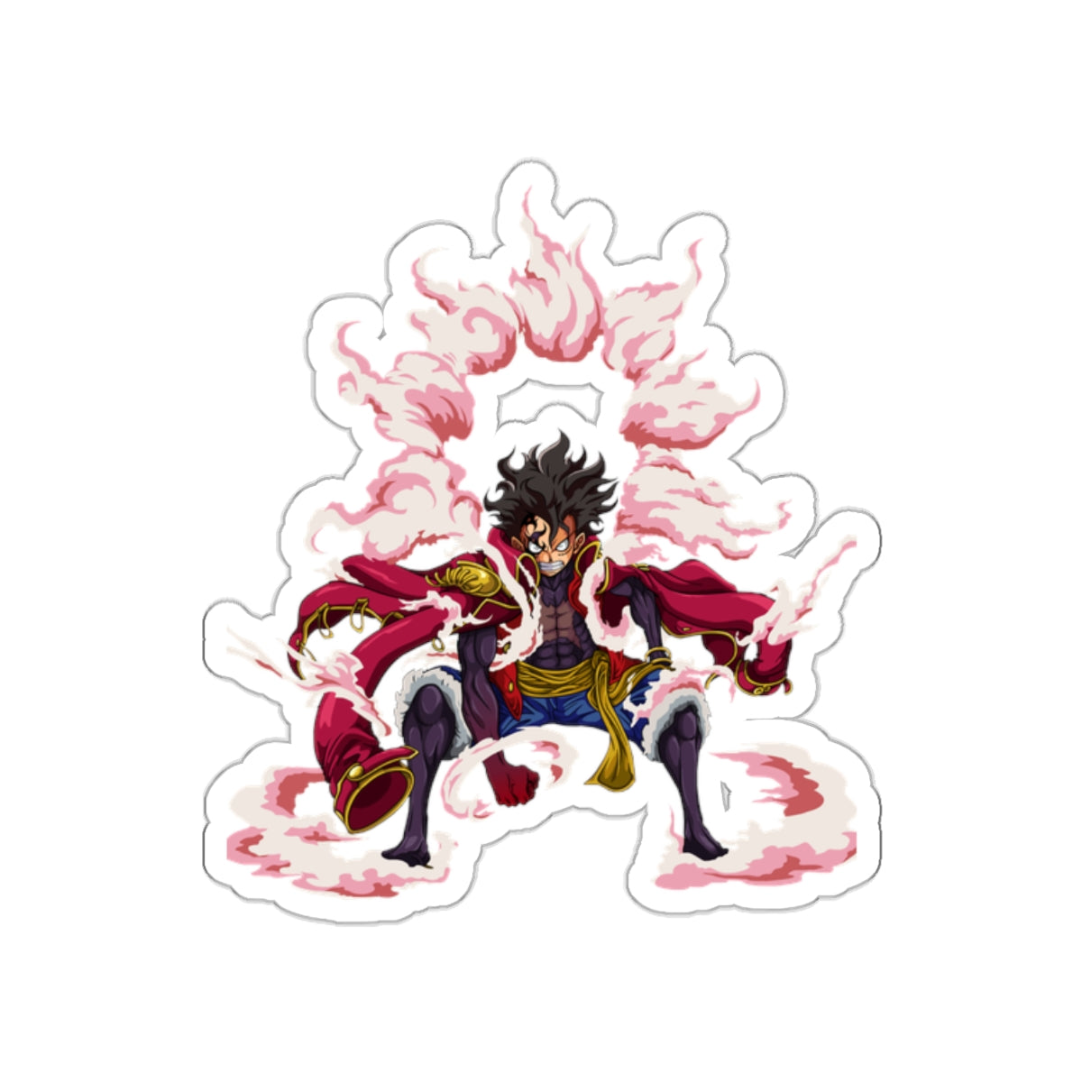 Luffy Gear 5 One Piece Kiss-Cut Sticker – Embrace the Chaos