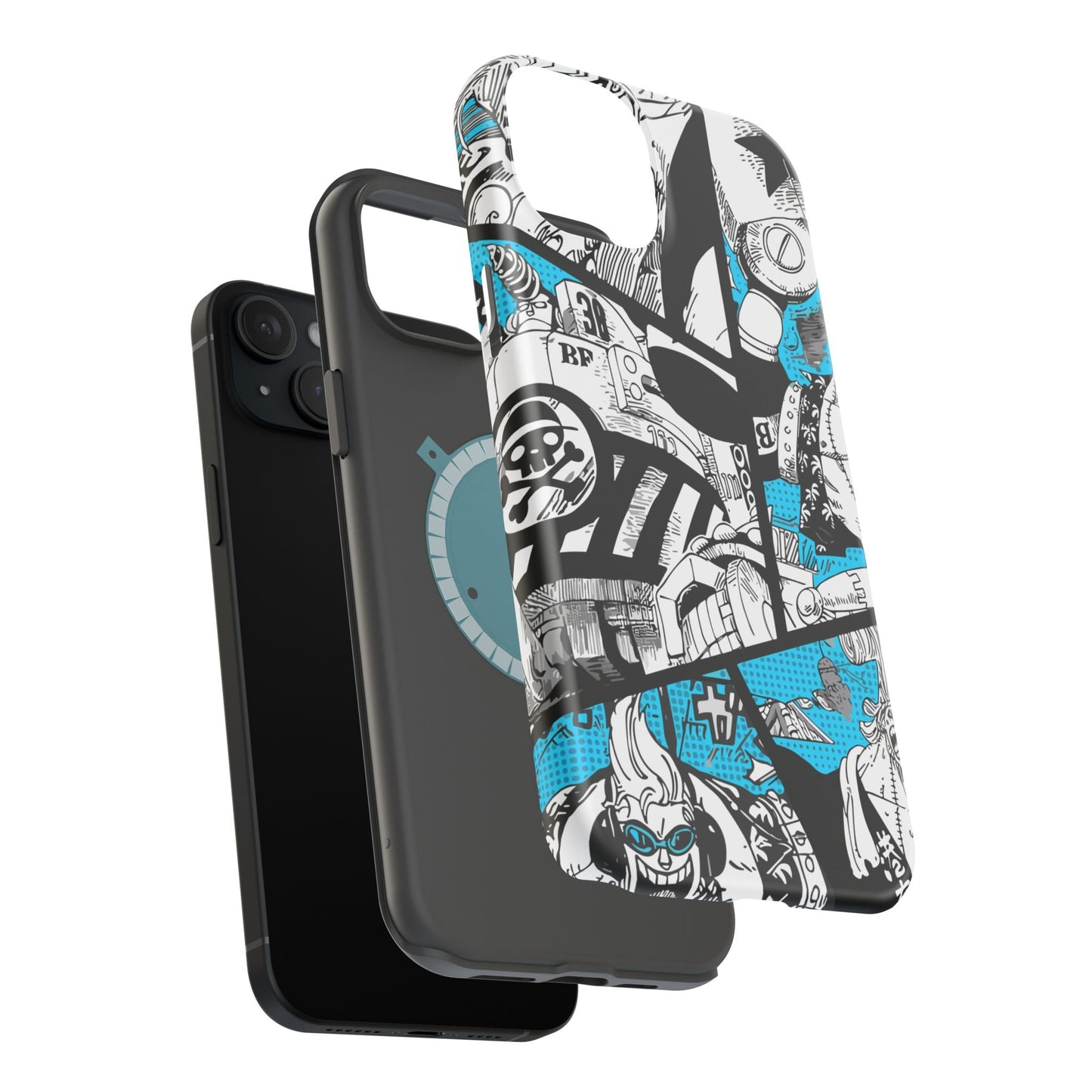Franky Magnetic Tough iPhone Case – The Cyborg Powerhouse - AnimeKraf.com