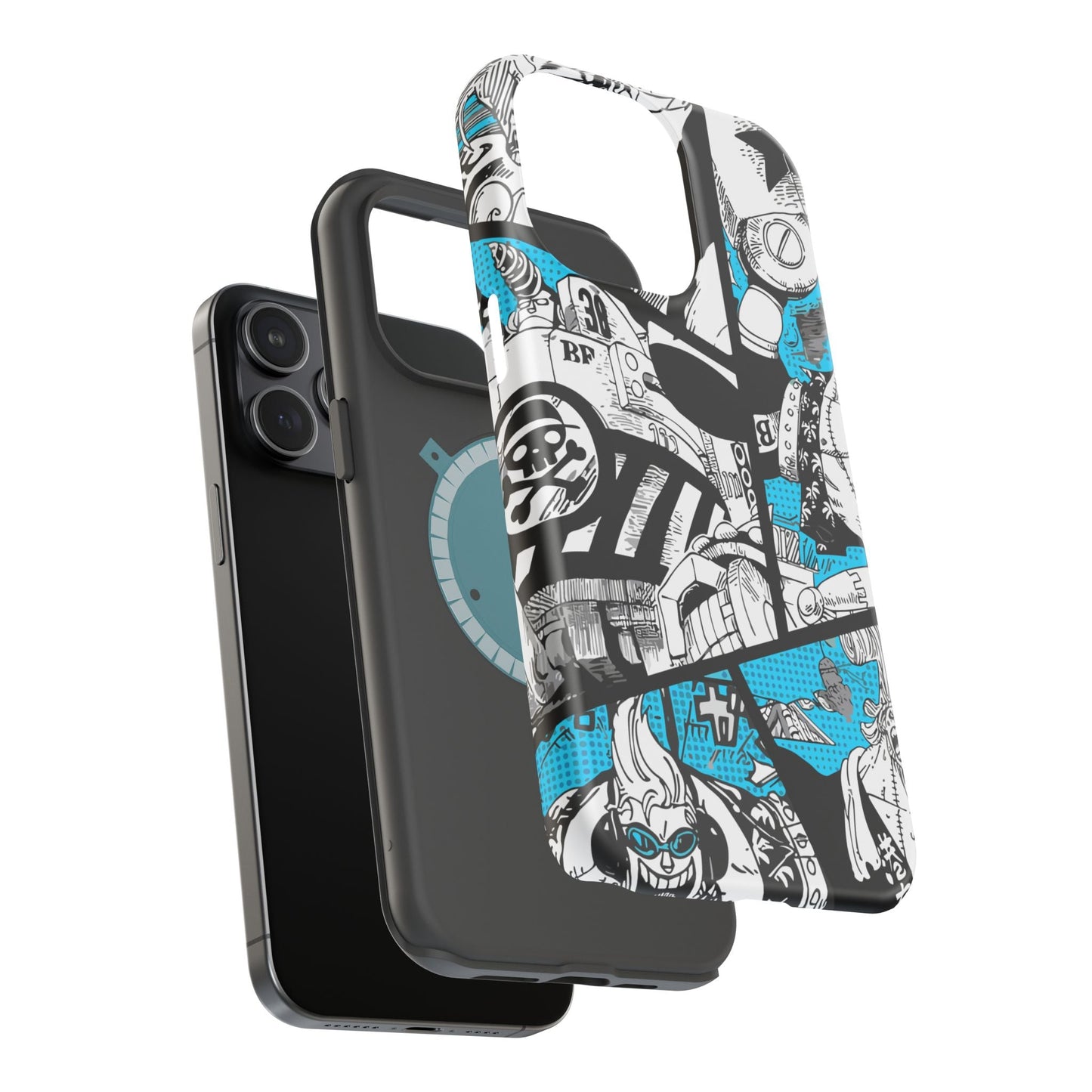Franky Magnetic Tough iPhone Case – The Cyborg Powerhouse - AnimeKraf.com