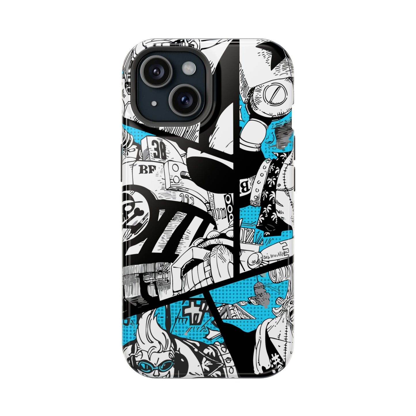 Franky Magnetic Tough iPhone Case – The Cyborg Powerhouse - AnimeKraf.com