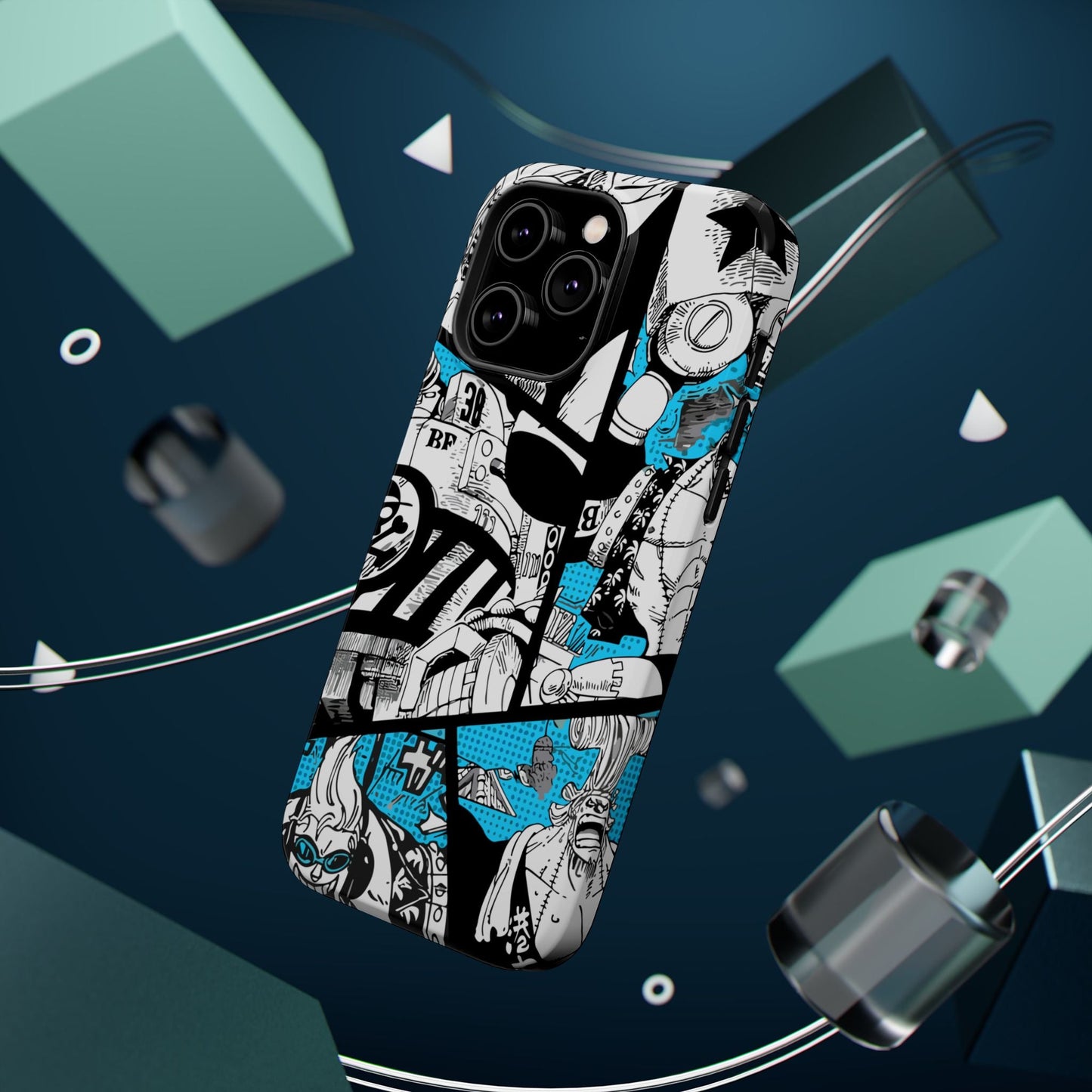 Franky Magnetic Tough iPhone Case – The Cyborg Powerhouse - AnimeKraf.com