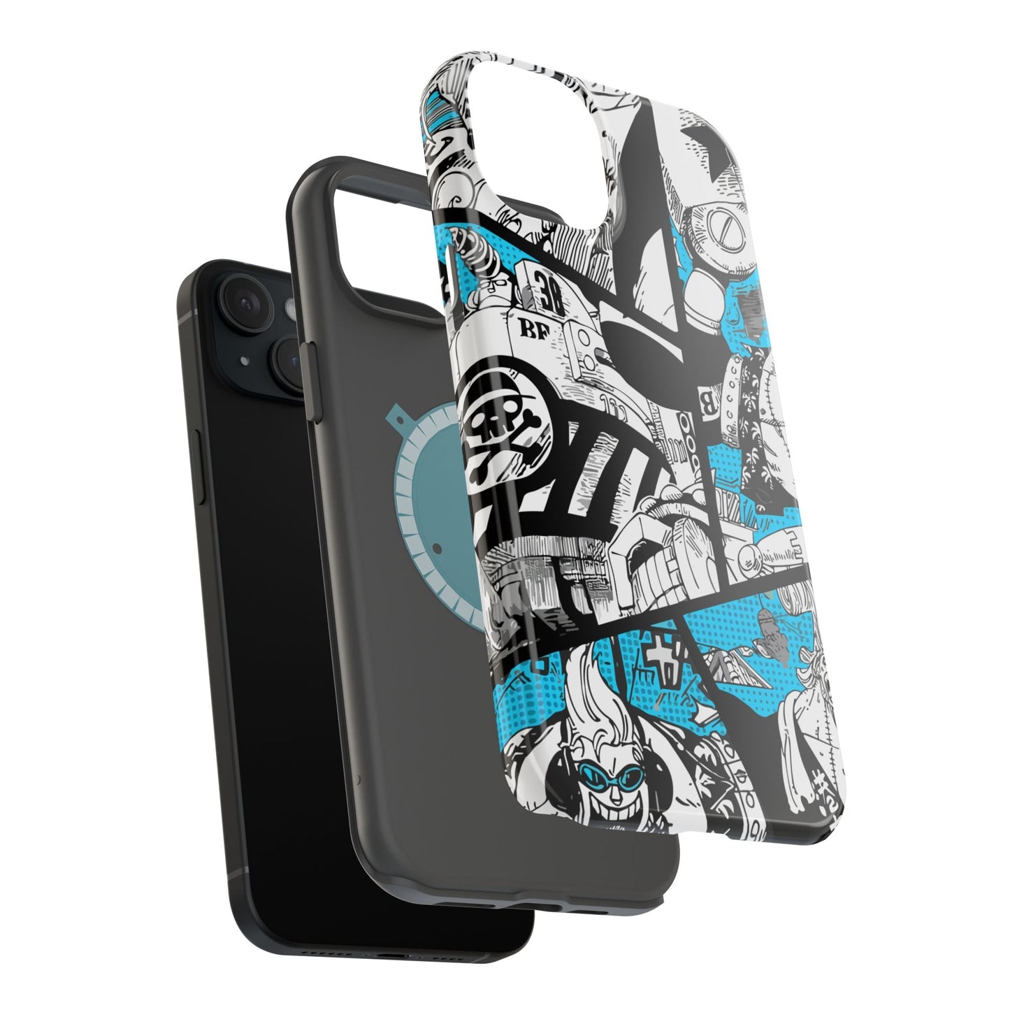 Franky Magnetic Tough iPhone Case – The Cyborg Powerhouse - AnimeKraf.com