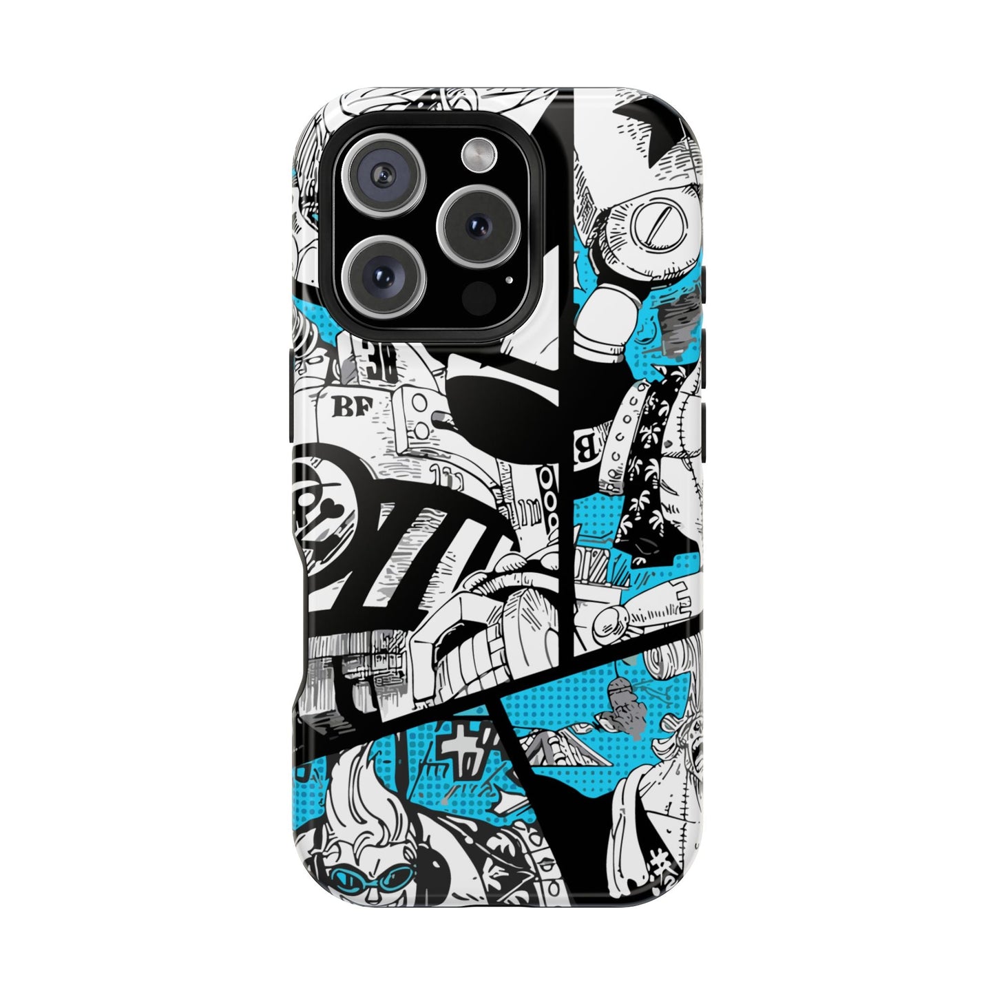 Franky Magnetic Tough iPhone Case – The Cyborg Powerhouse - AnimeKraf.com
