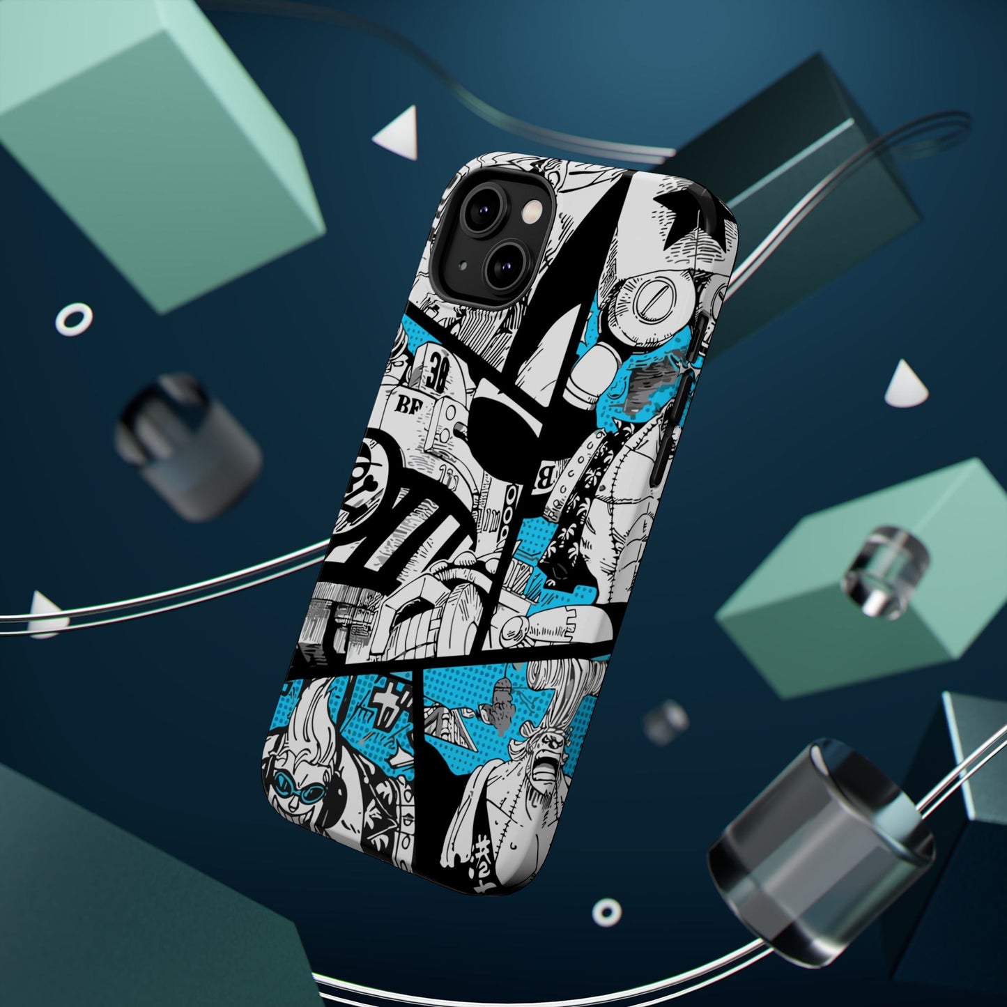 Franky Magnetic Tough iPhone Case – The Cyborg Powerhouse - AnimeKraf.com