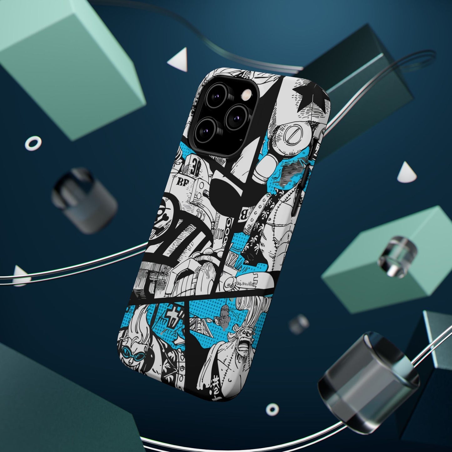 Franky Magnetic Tough iPhone Case – The Cyborg Powerhouse - AnimeKraf.com