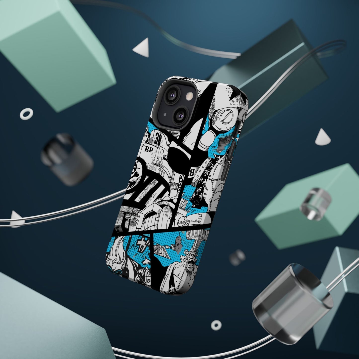 Franky Magnetic Tough iPhone Case – The Cyborg Powerhouse - AnimeKraf.com